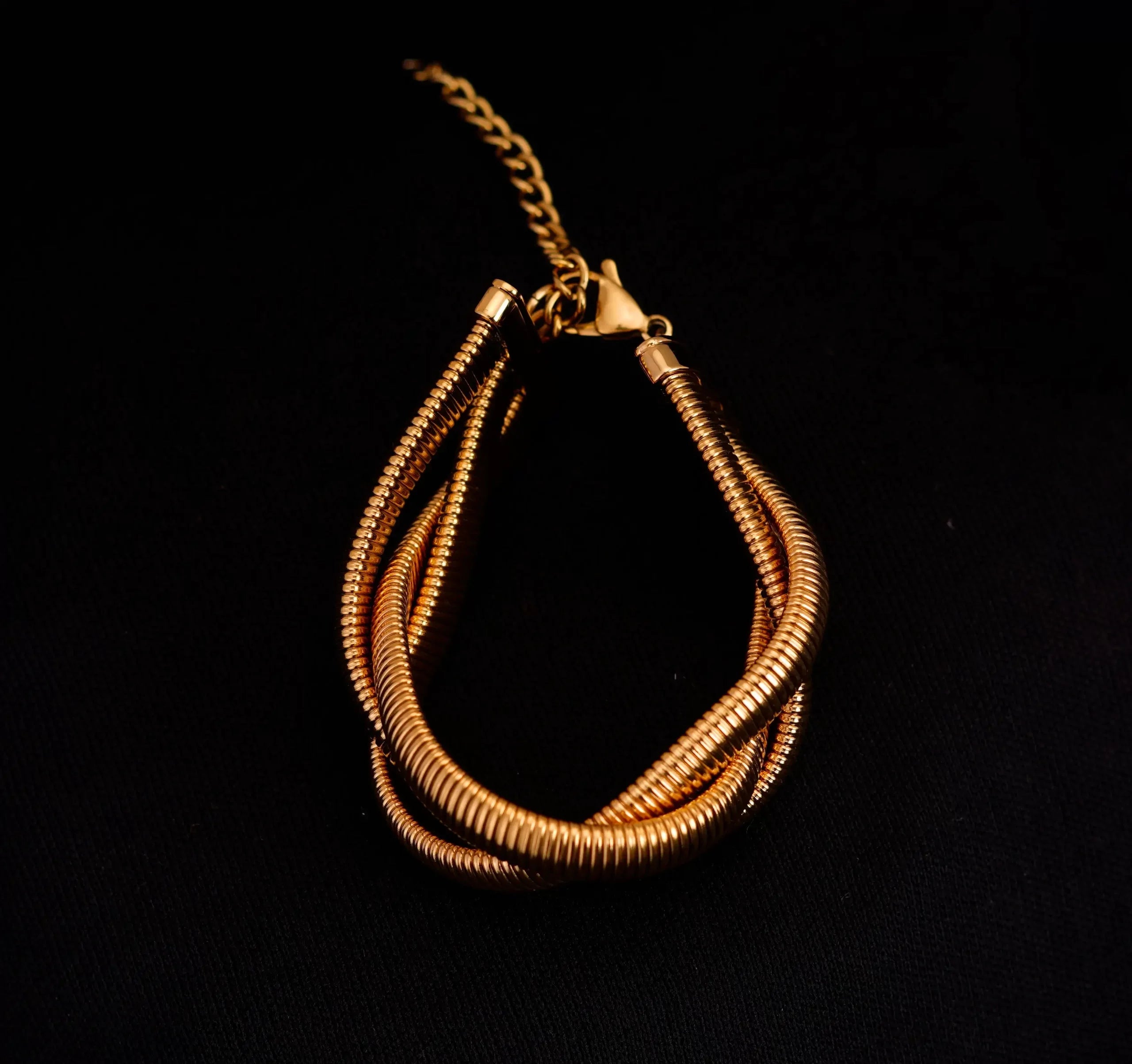 Snake Bone Chain Multi-Layered Bracelet