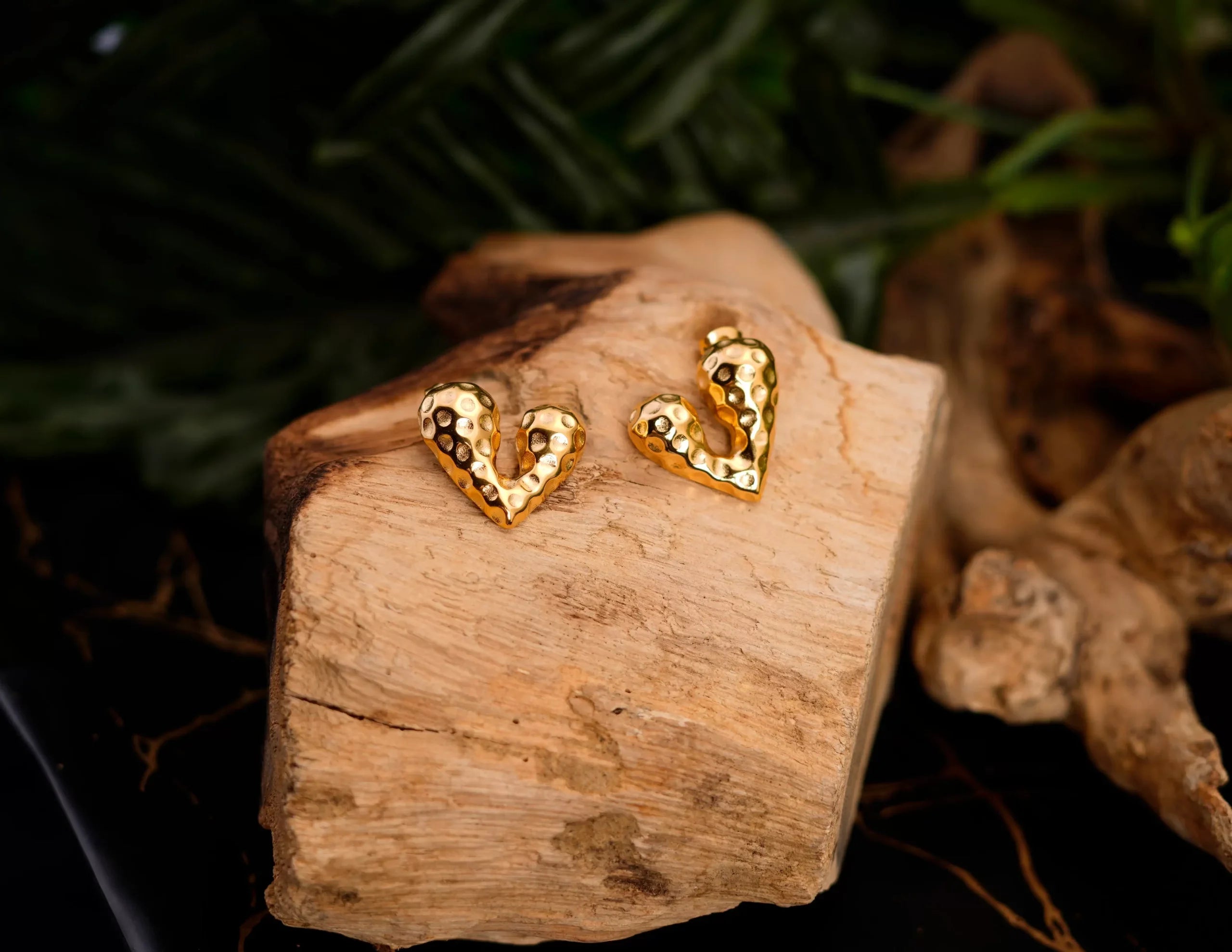 Love Textured Earrings