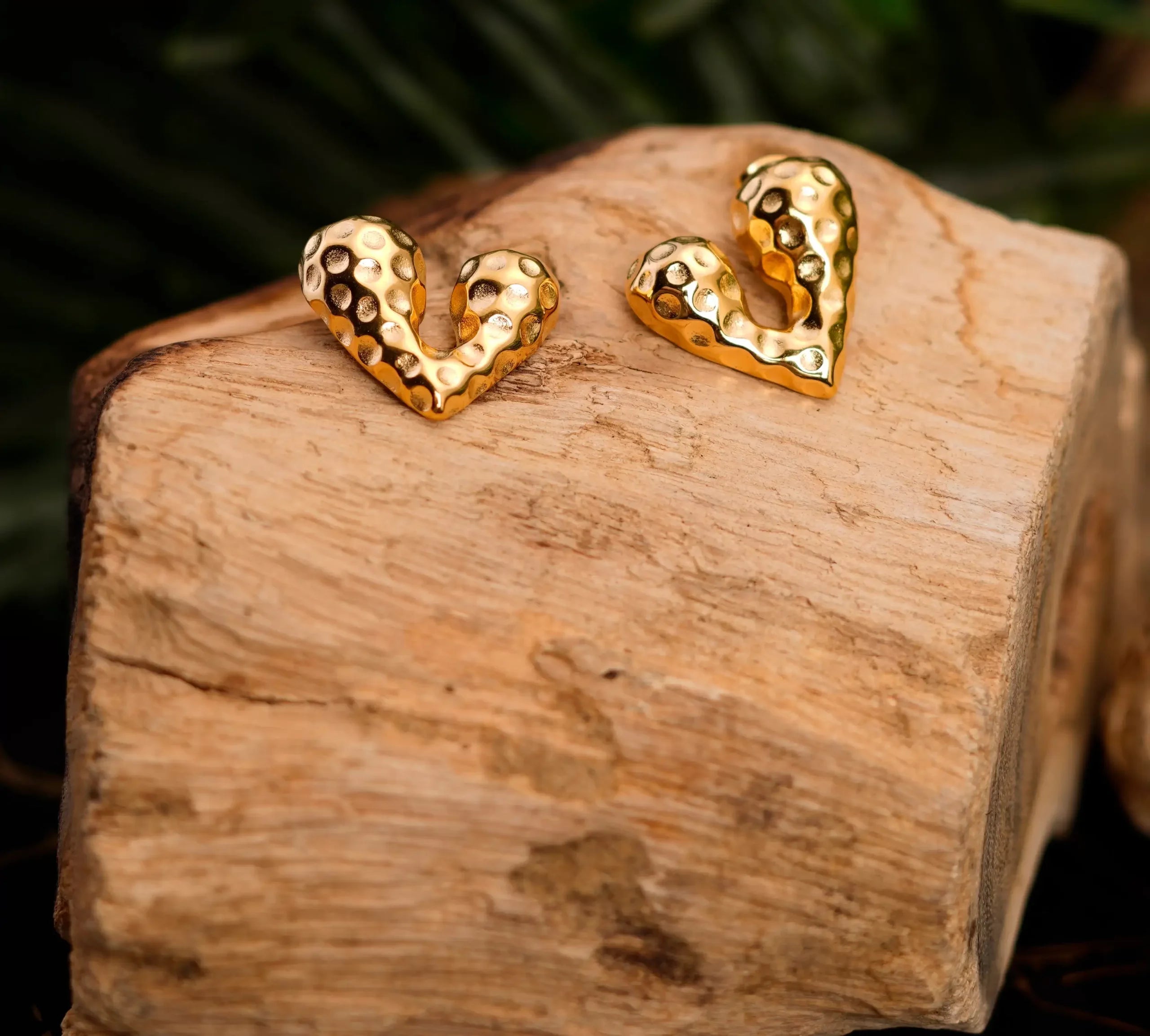 Love Textured Earrings