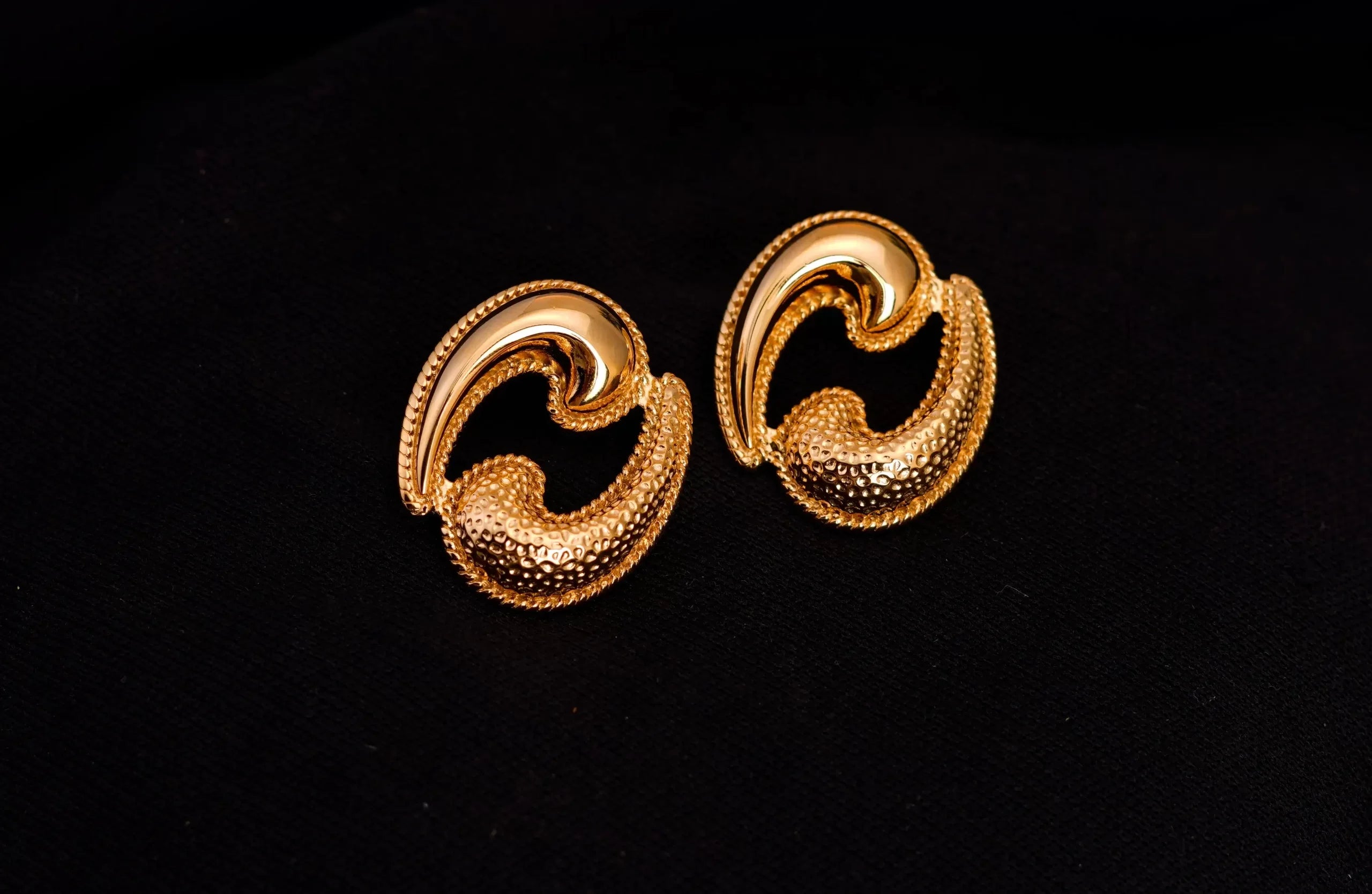 Gold Cancer Star Sign Earrings