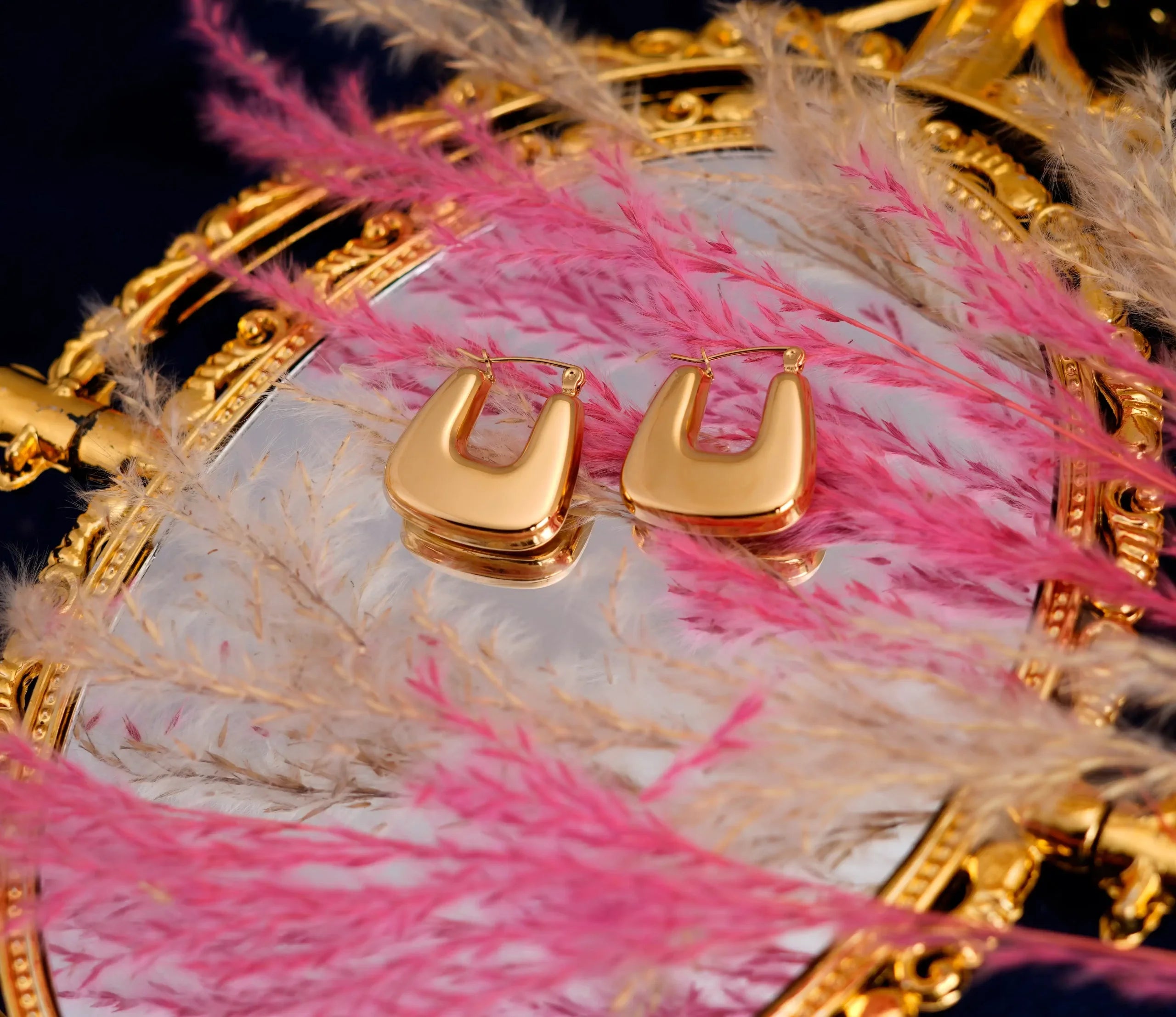 Geometric Square Earrings