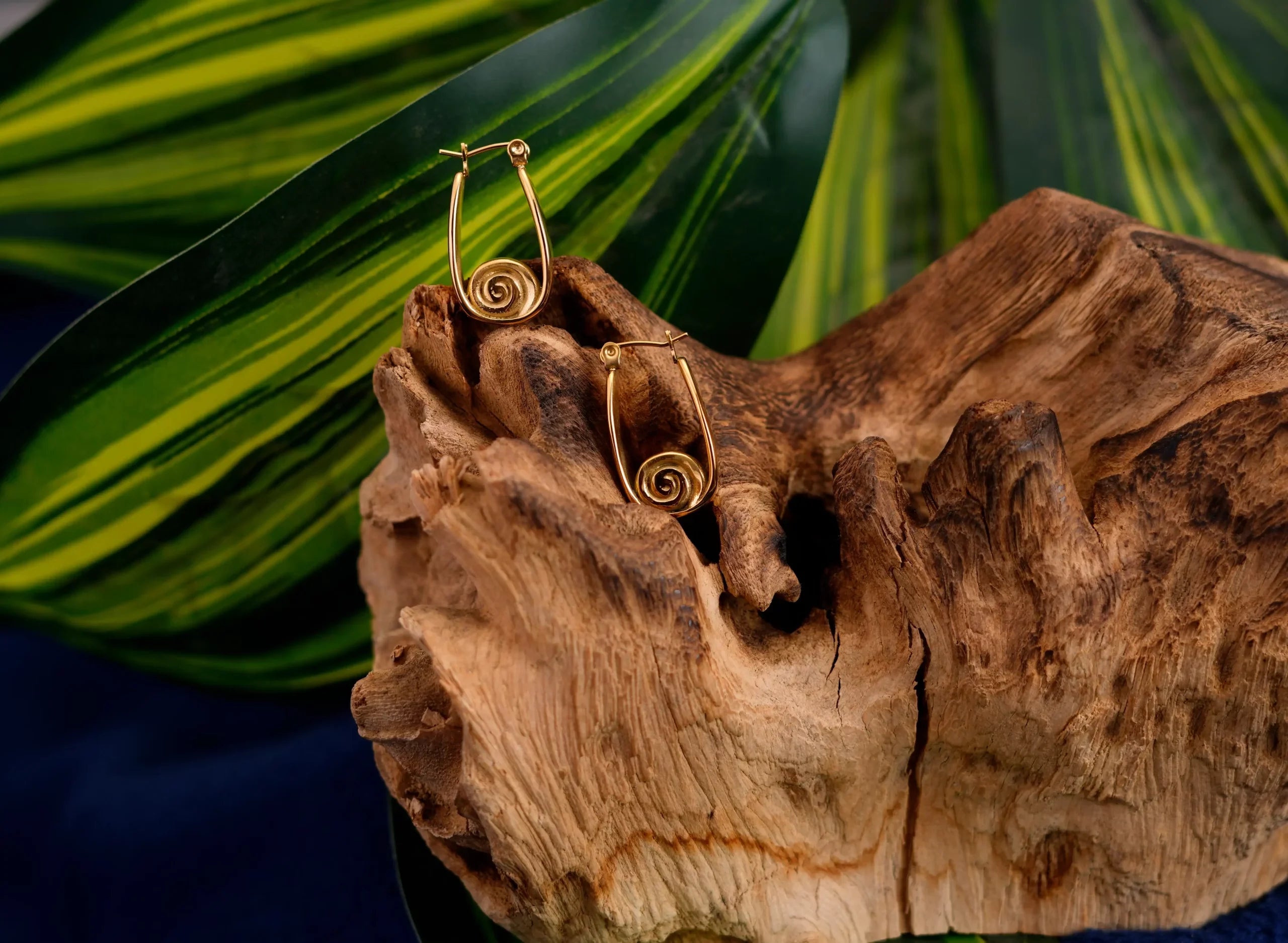 Threaded Hoop Earrings