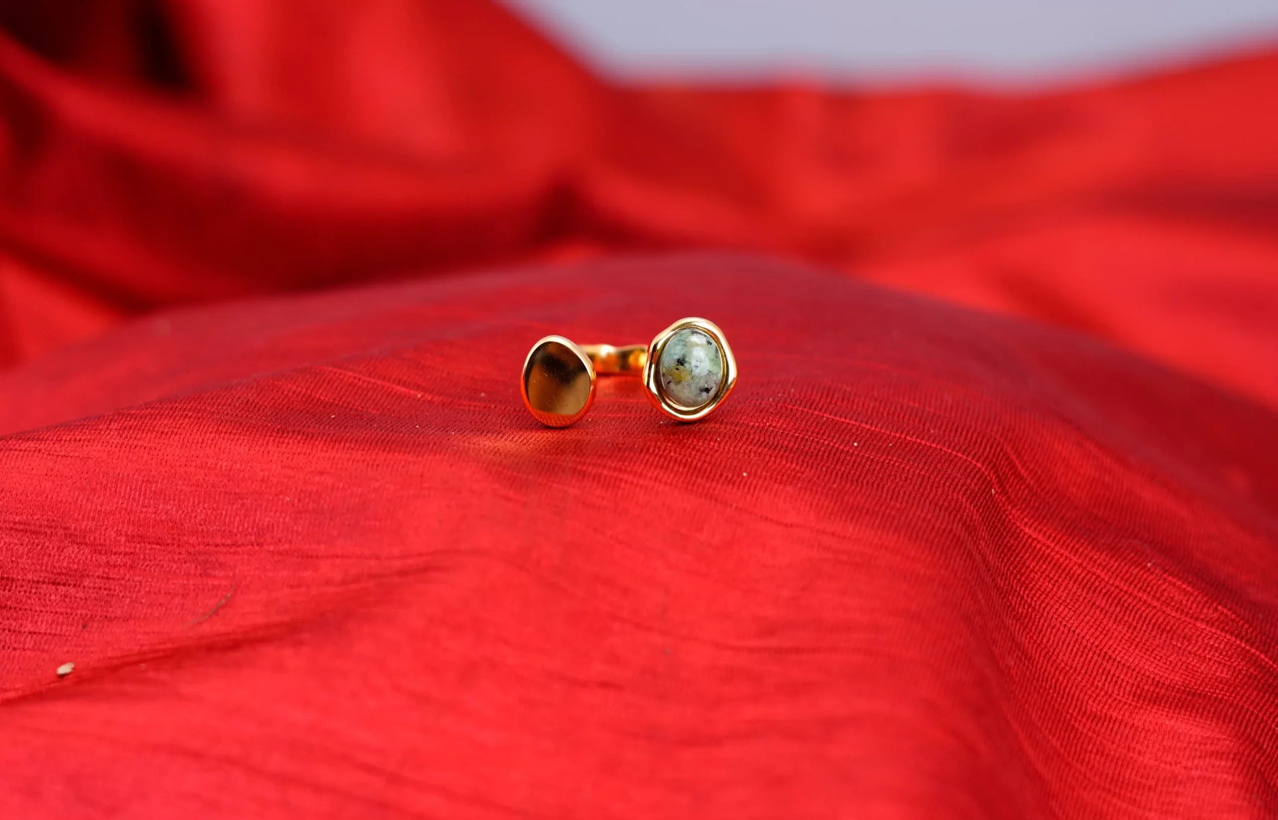 Natural Stone Open Ring