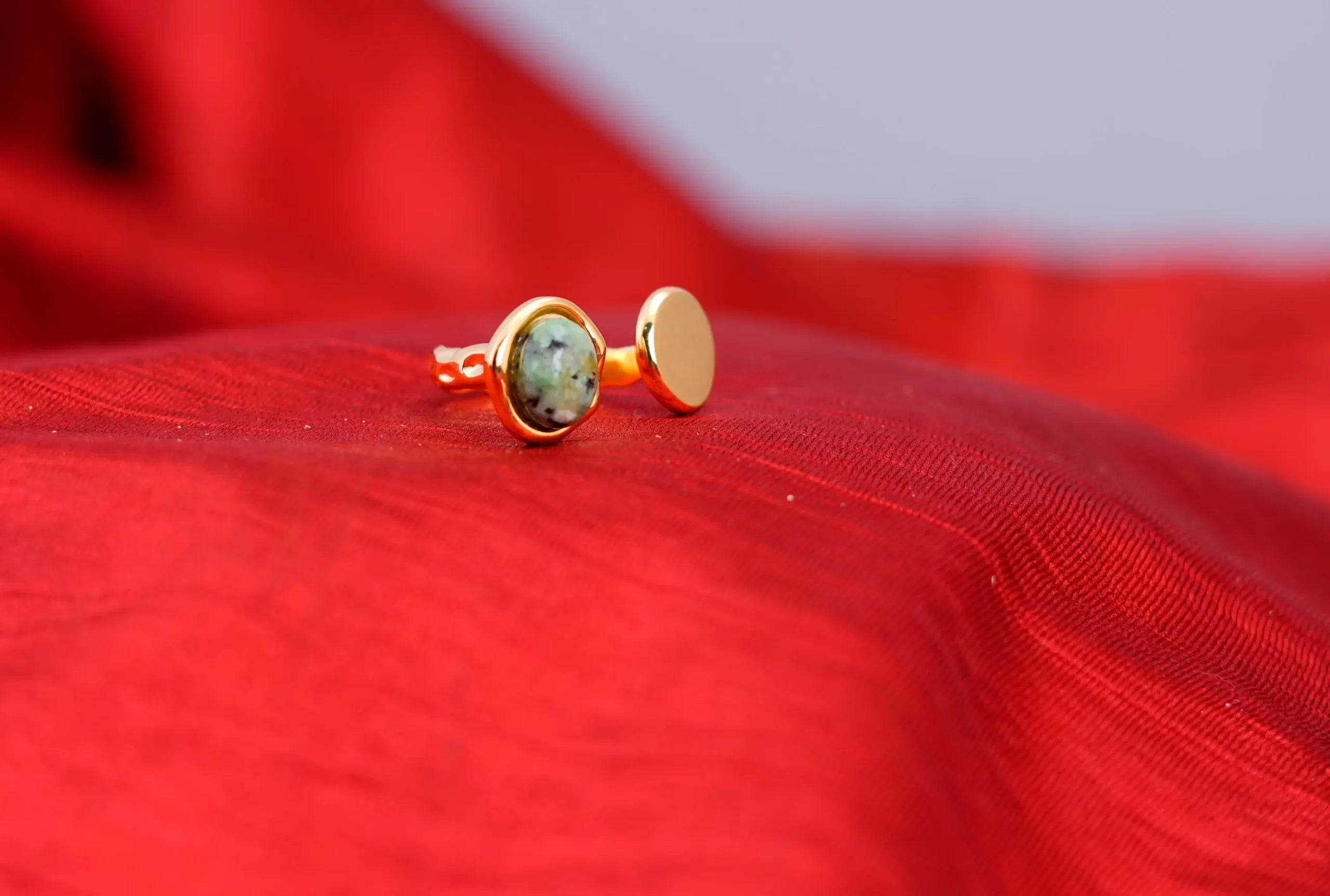 Natural Stone Open Ring