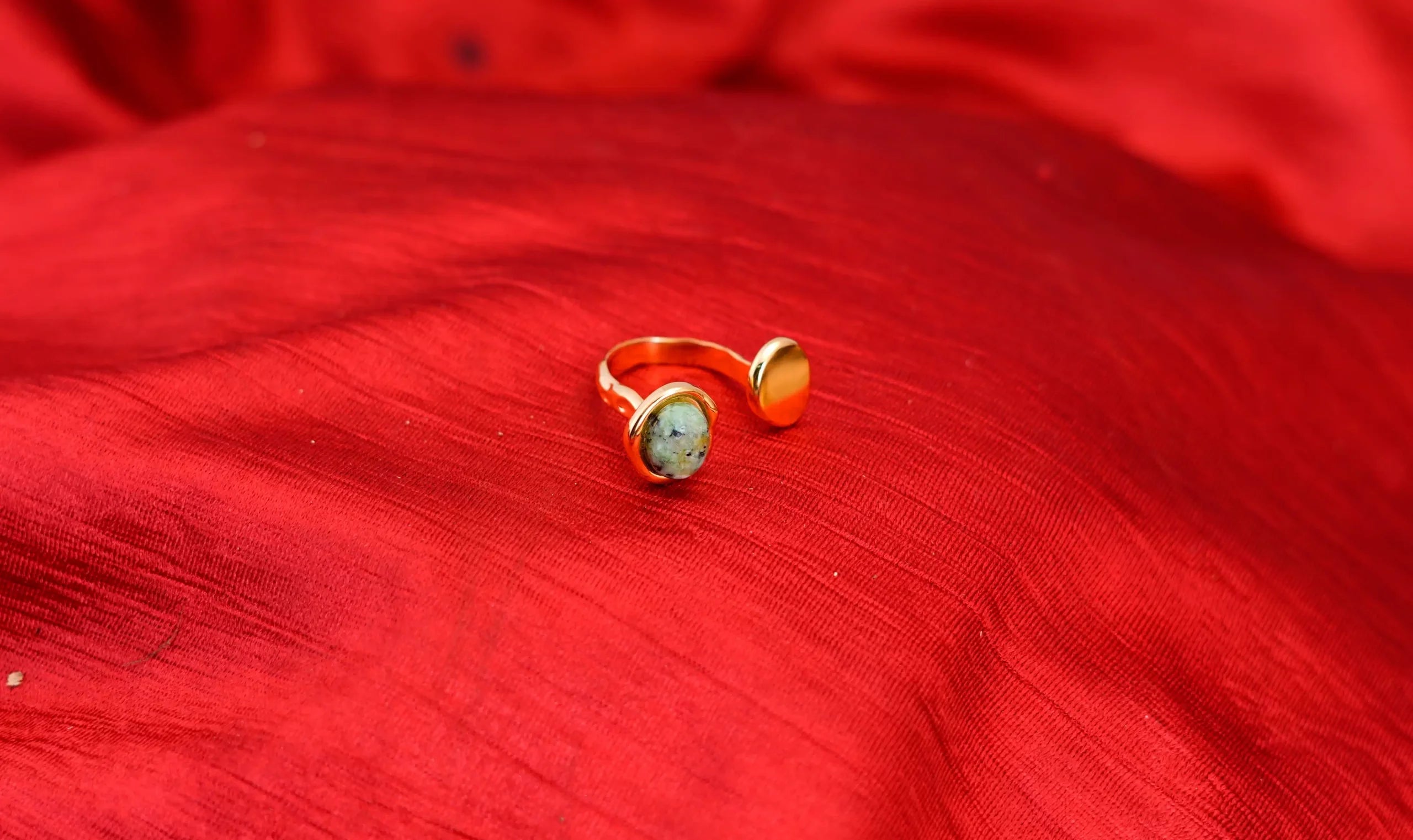 Natural Stone Open Ring