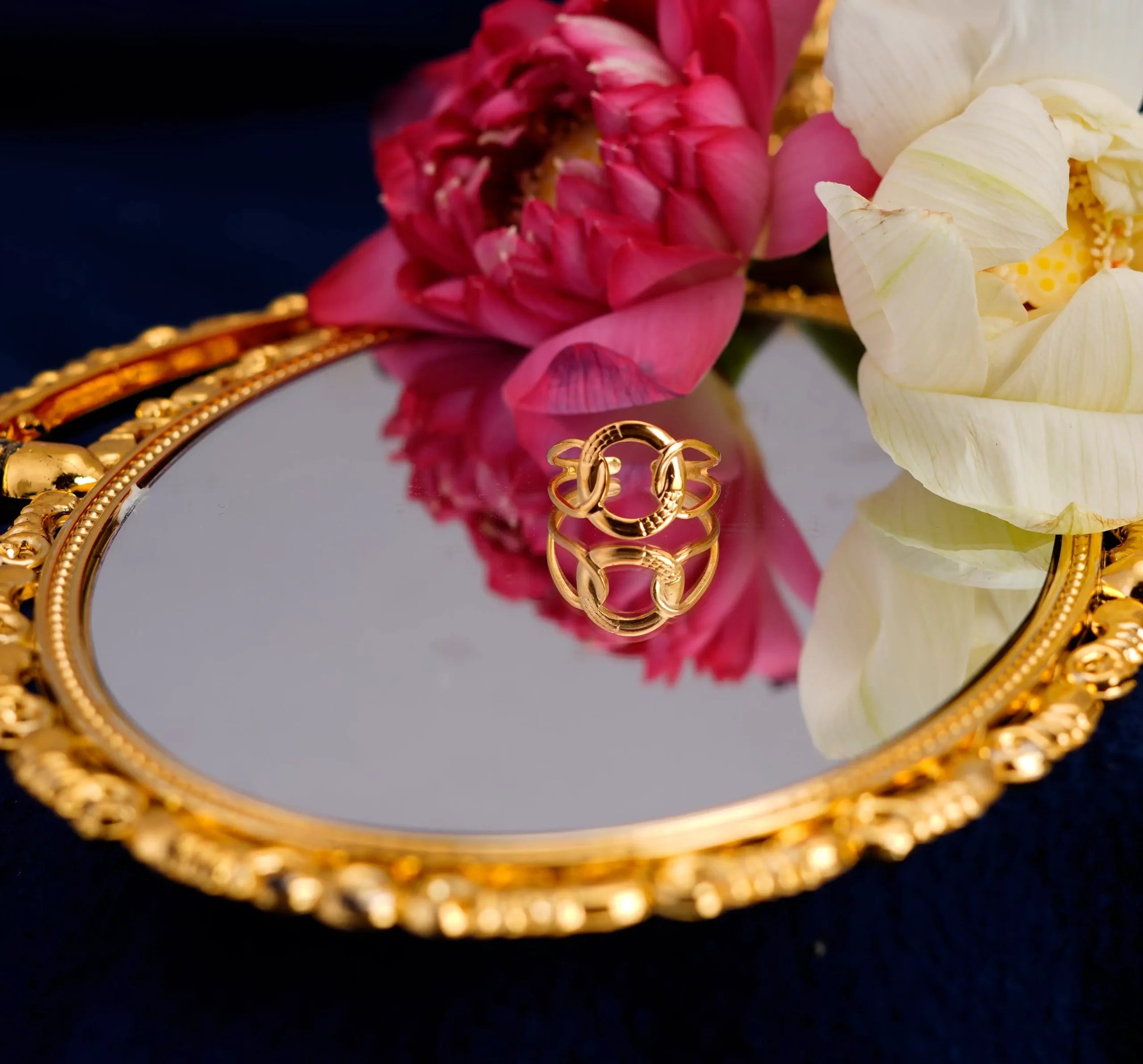 Hollow Round Open Ring