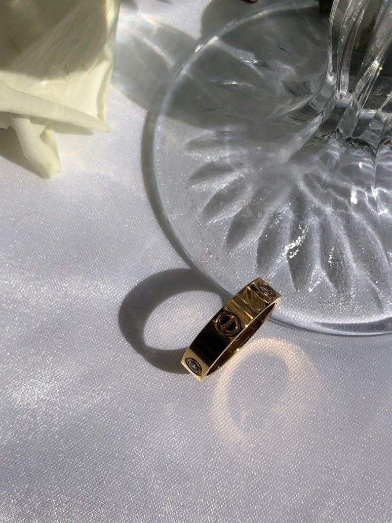 Diamond studded ring