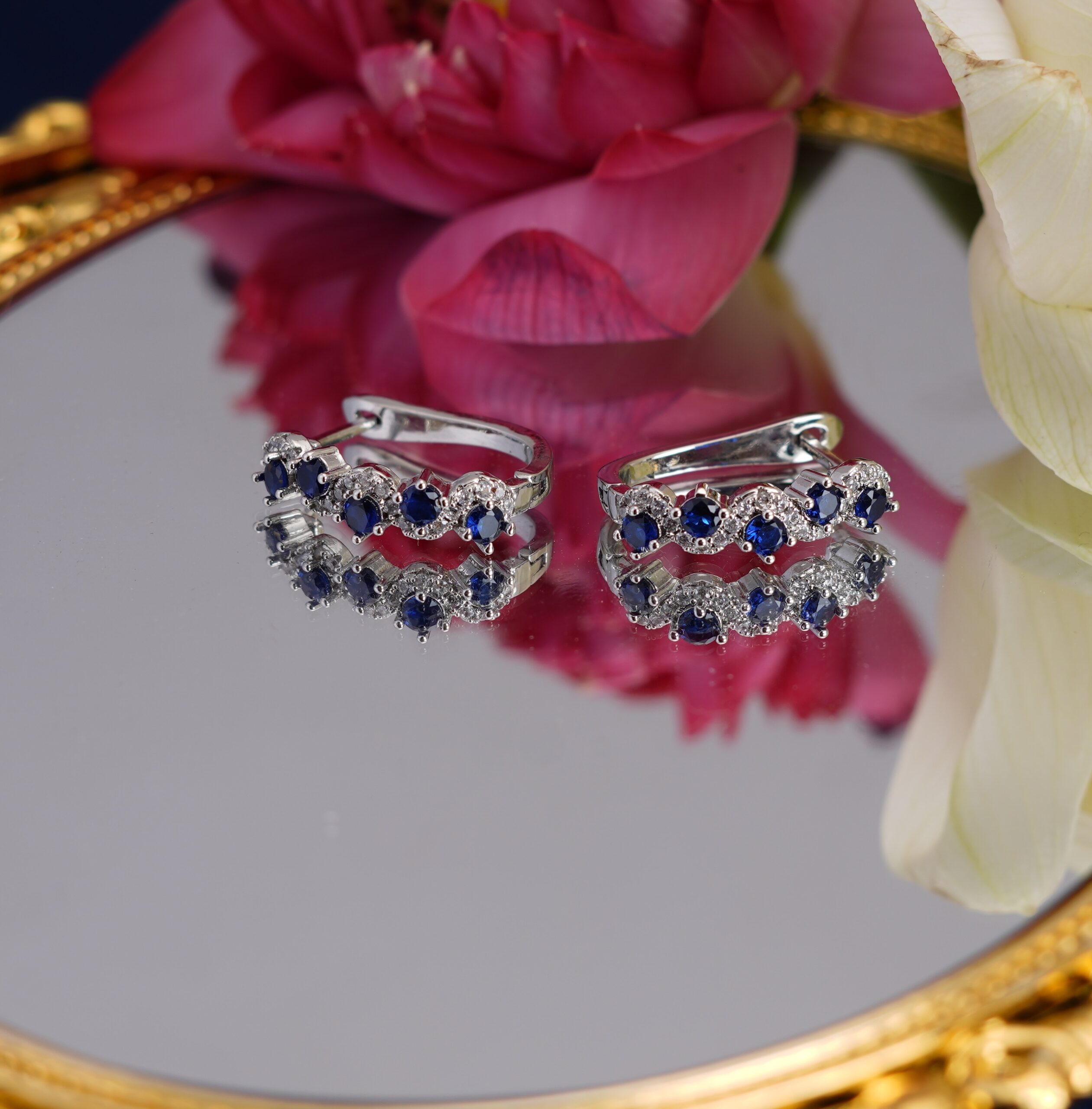 Blue Sapphire Earrings