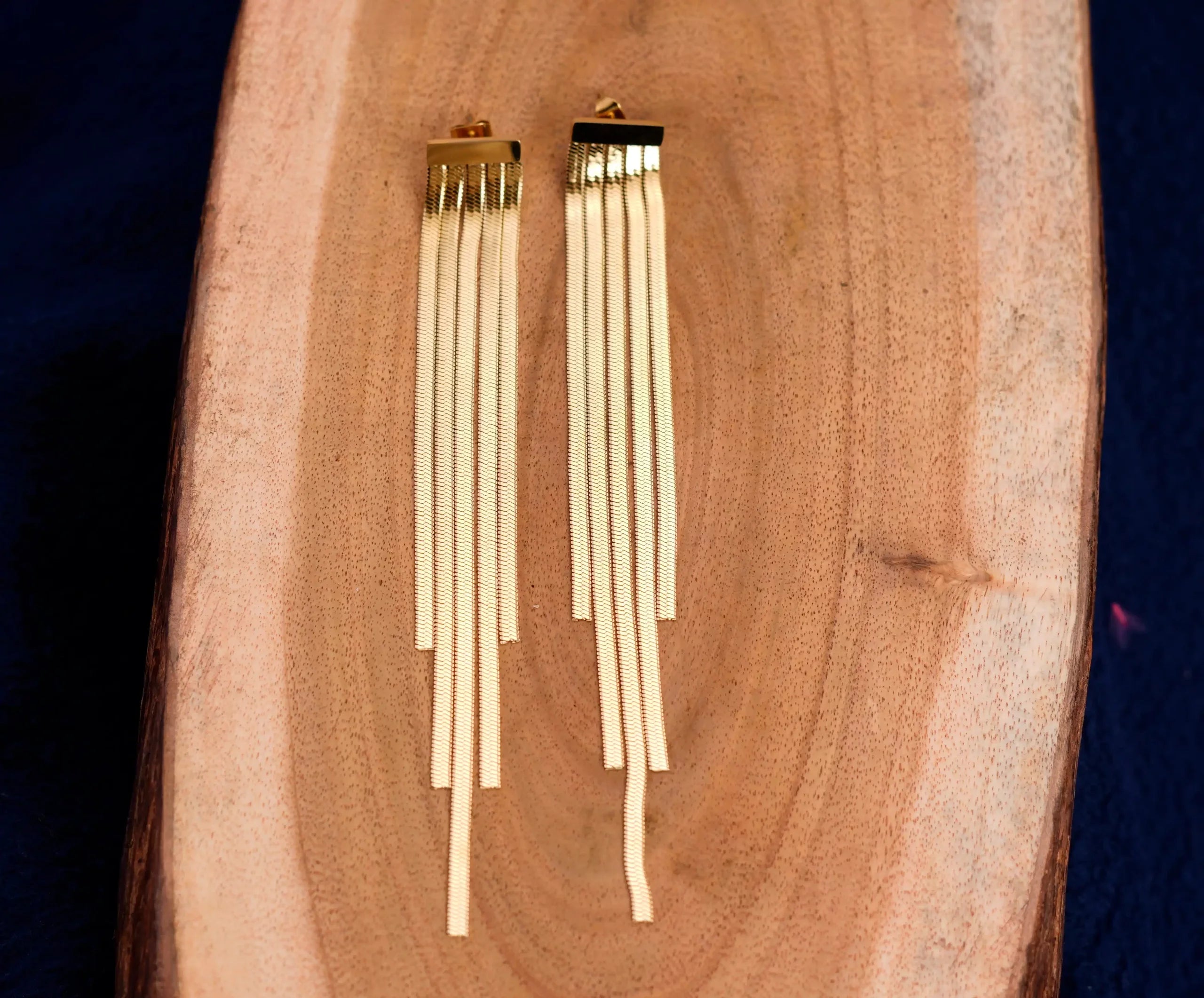 Bold Chain Tassel Earrings