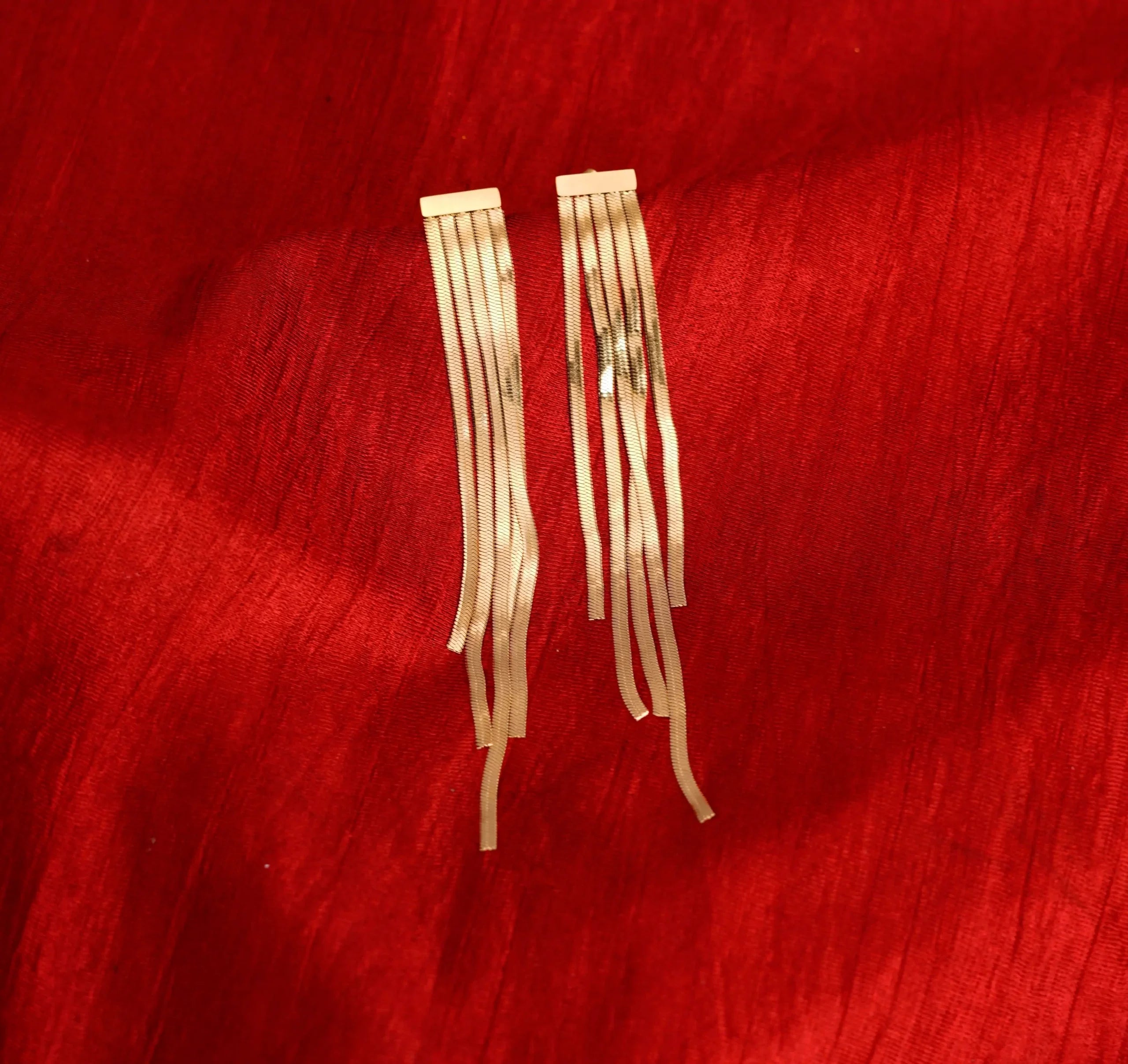 Bold Chain Tassel Earrings