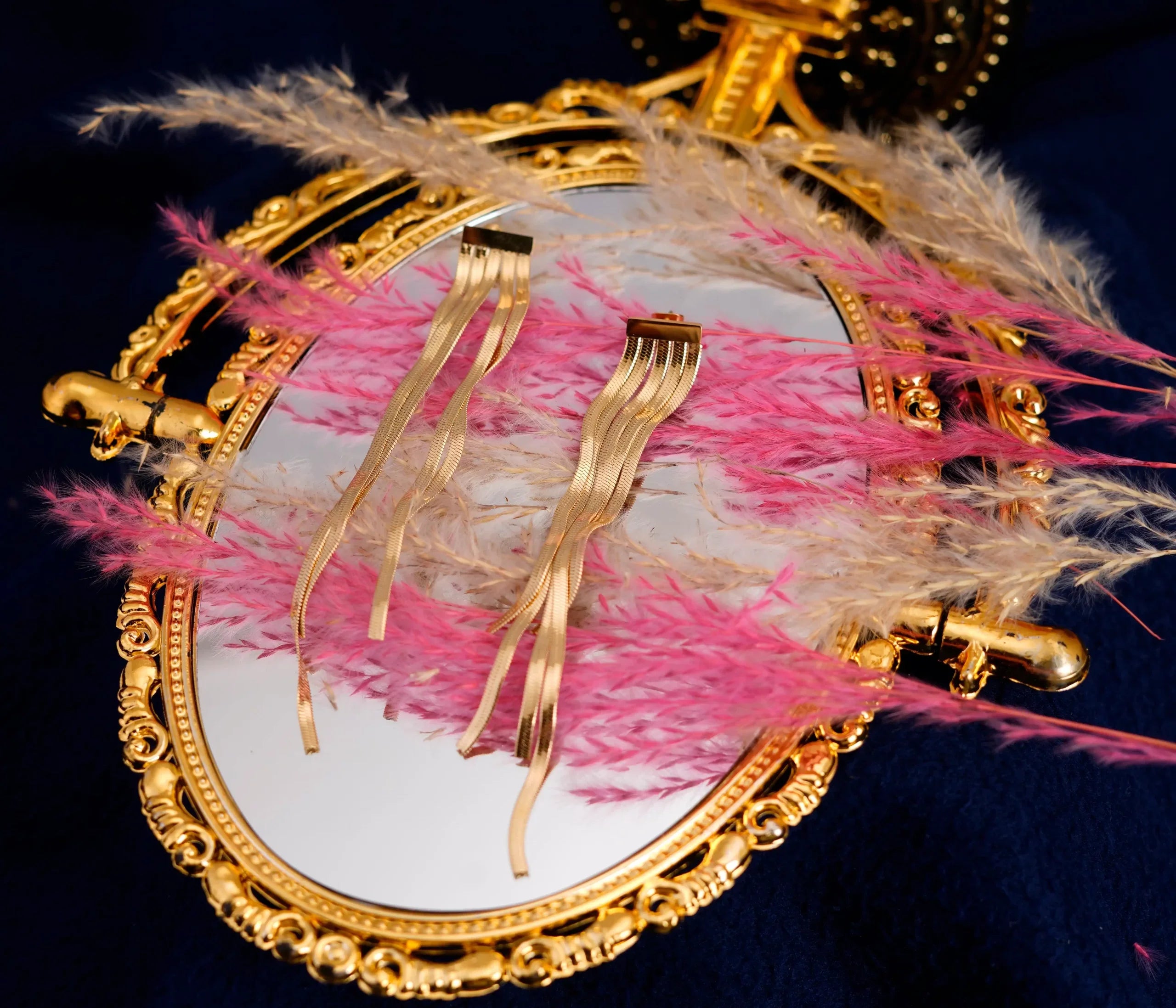 Bold Chain Tassel Earrings