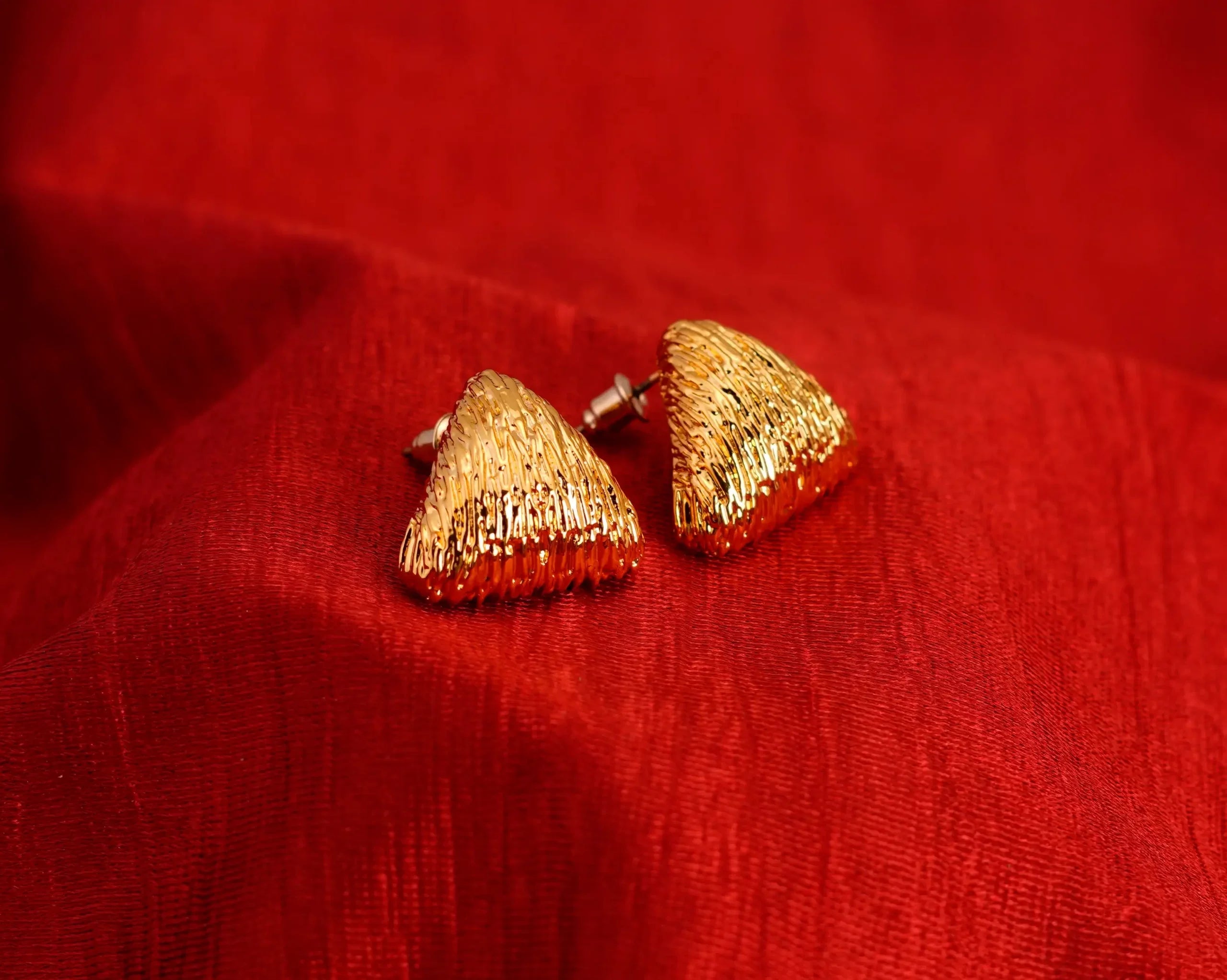 Tringular Textured Earrings
