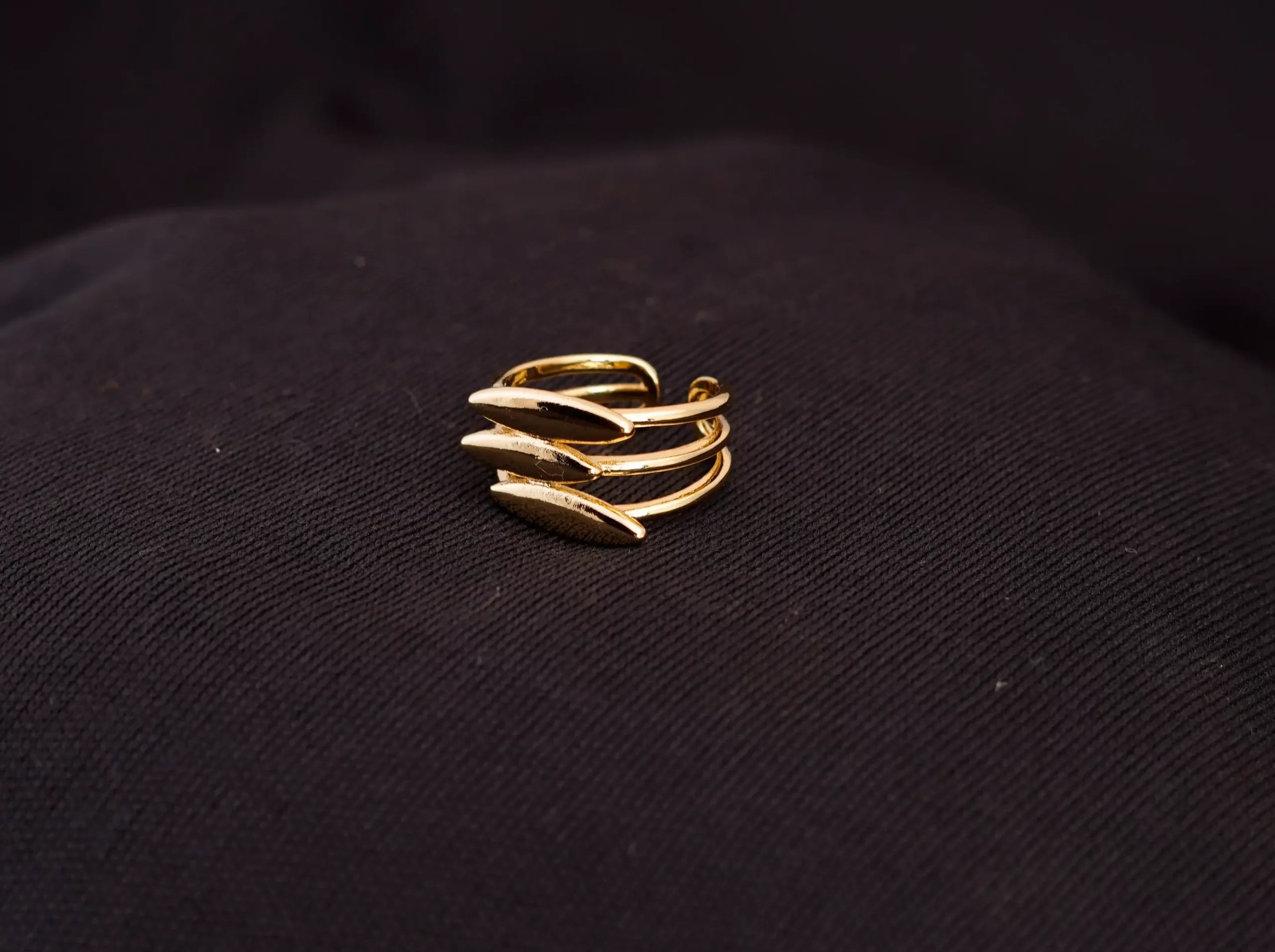 Gold Plated Geometric Ring