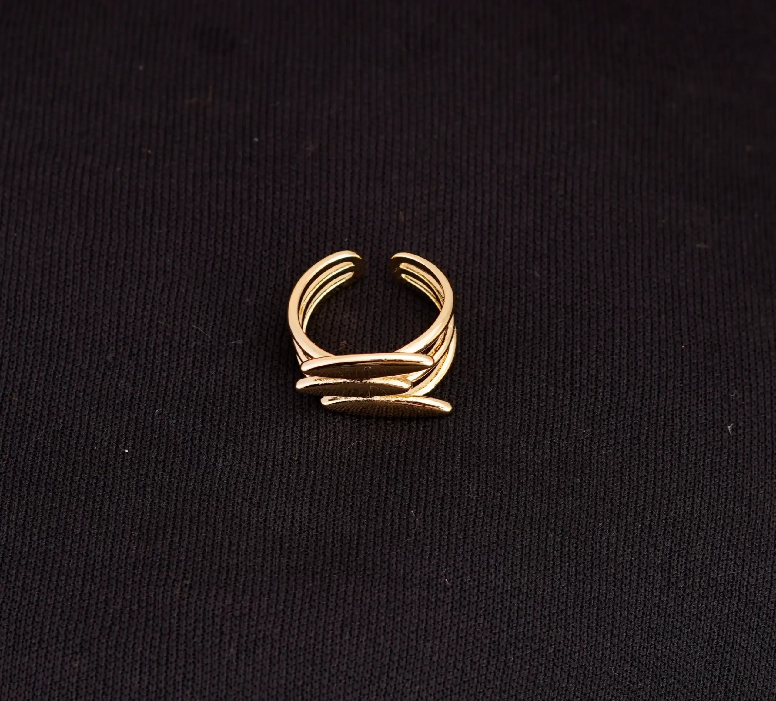 Gold Plated Geometric Ring