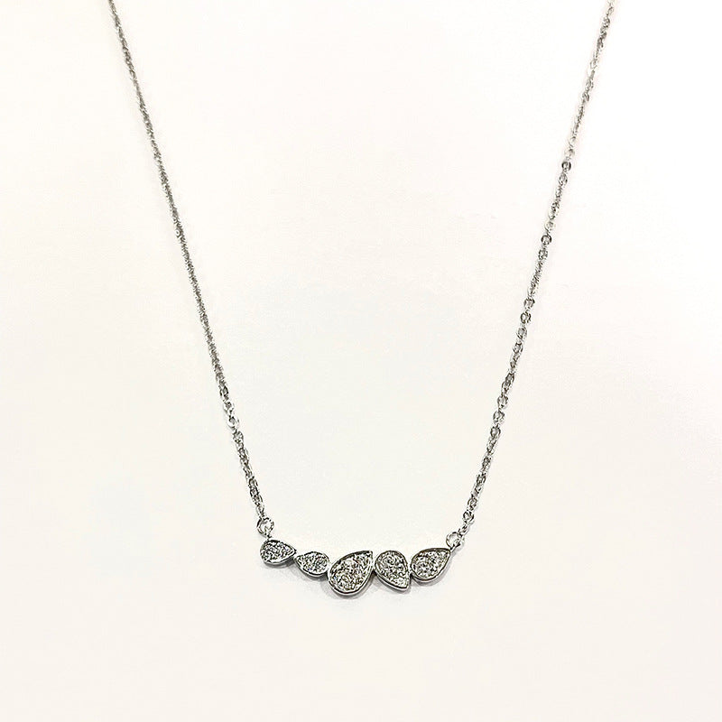 Diamond Drop Shaped Necklace