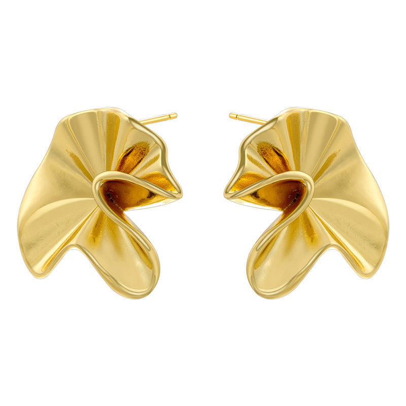 Pleated Earrings