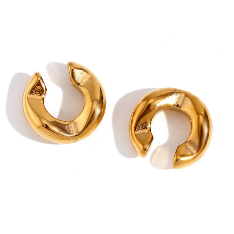 Bold C-Shaped Ear Clips