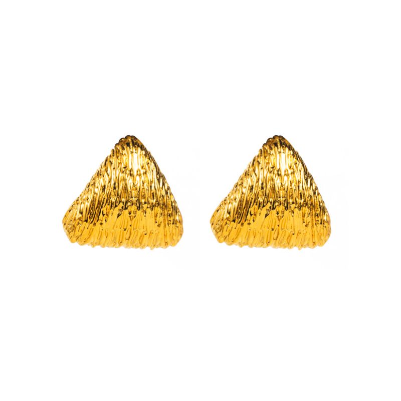 Tringular Textured Earrings