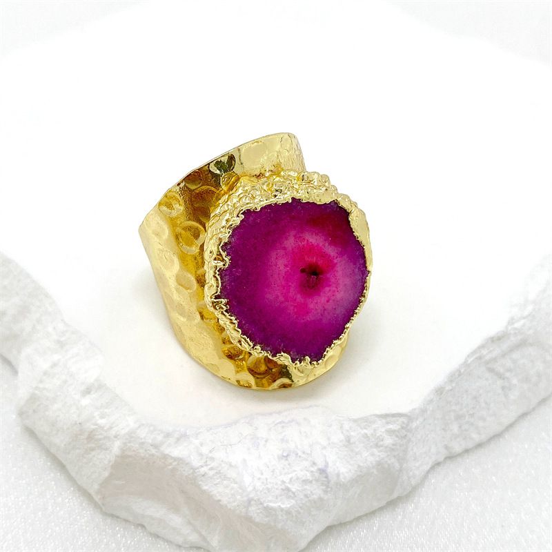 Broad Crystal Open Ring (PINK)