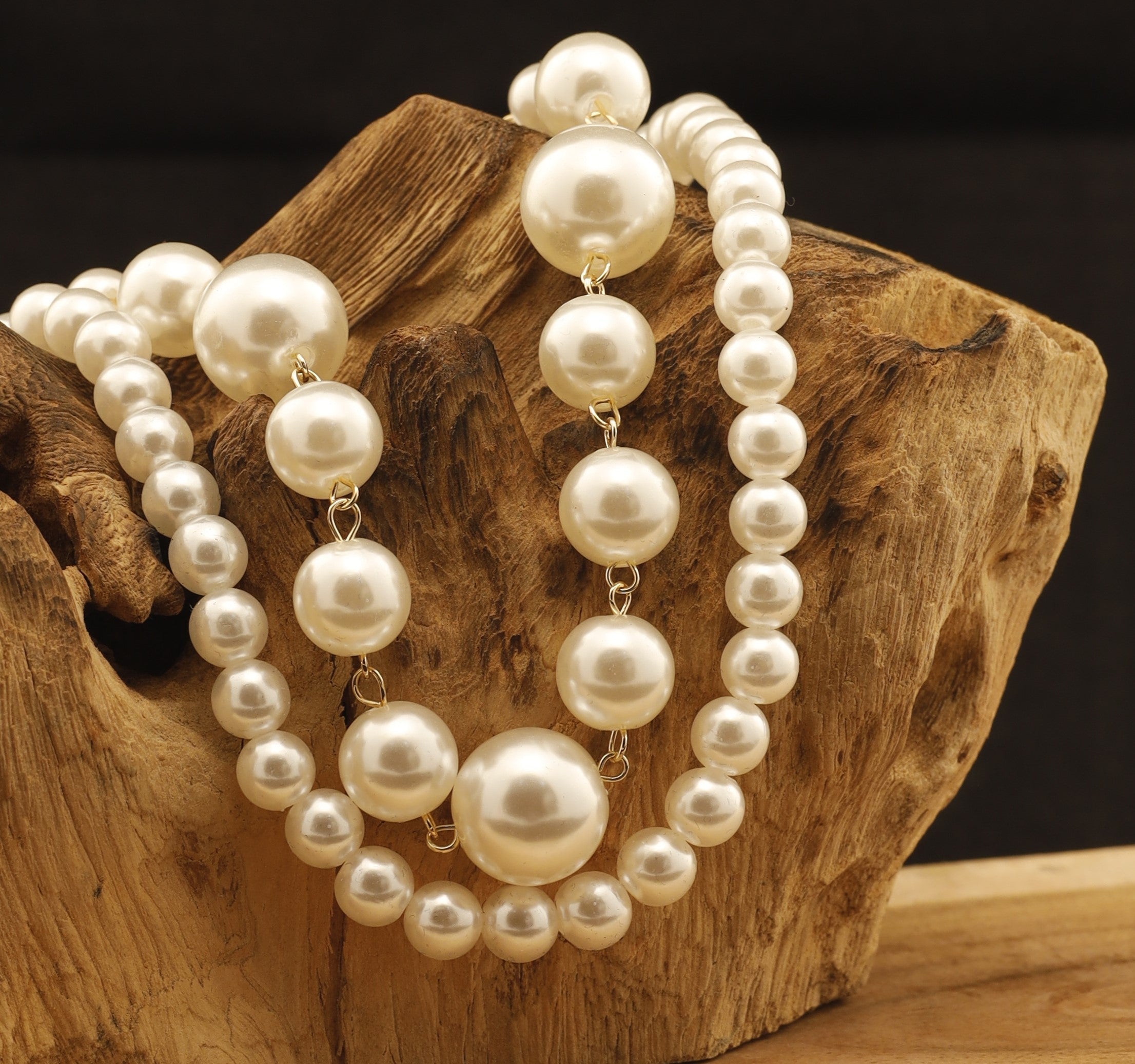 Double Layered Pearl Necklace