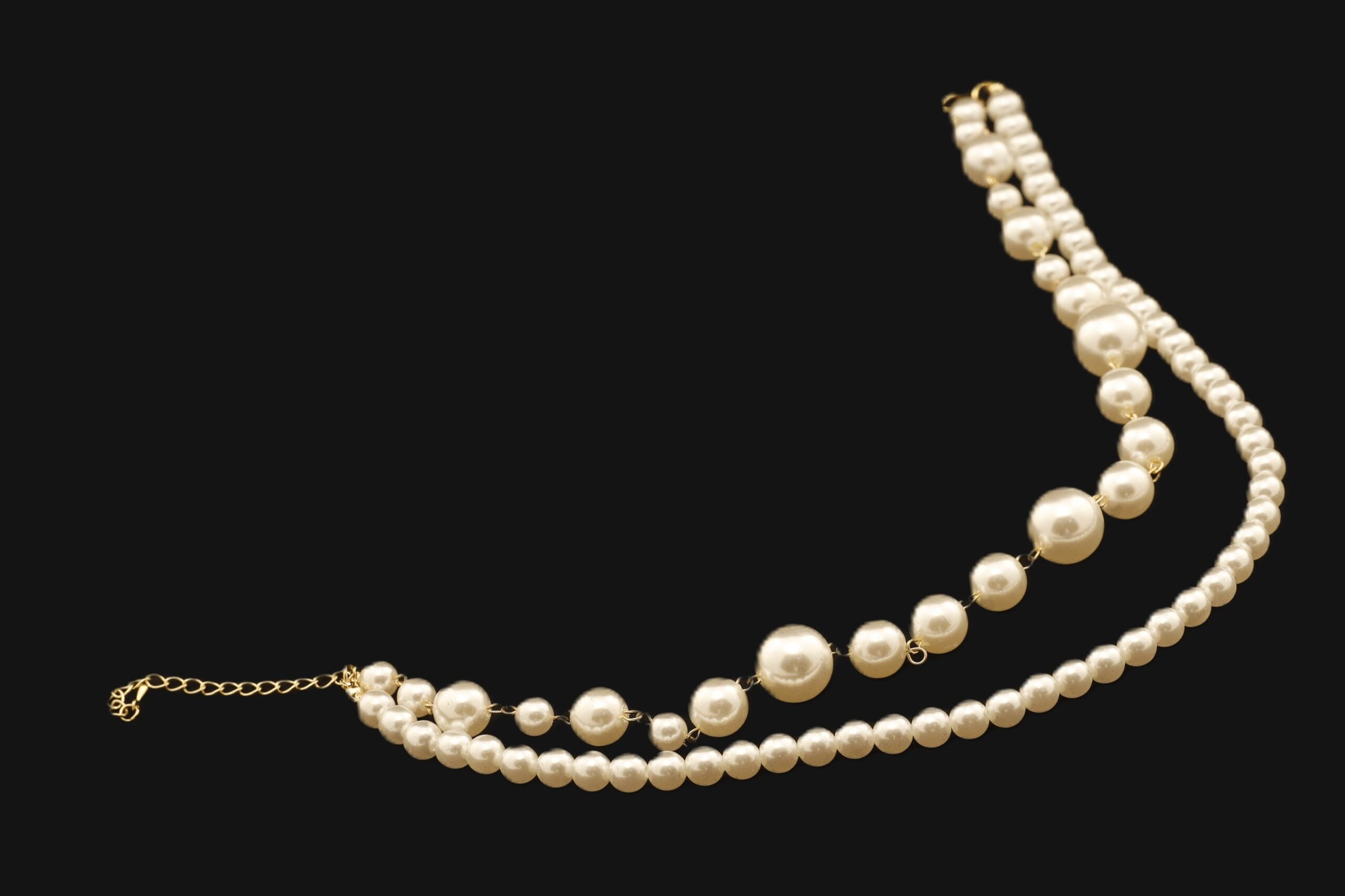 Double Layered Pearl Necklace