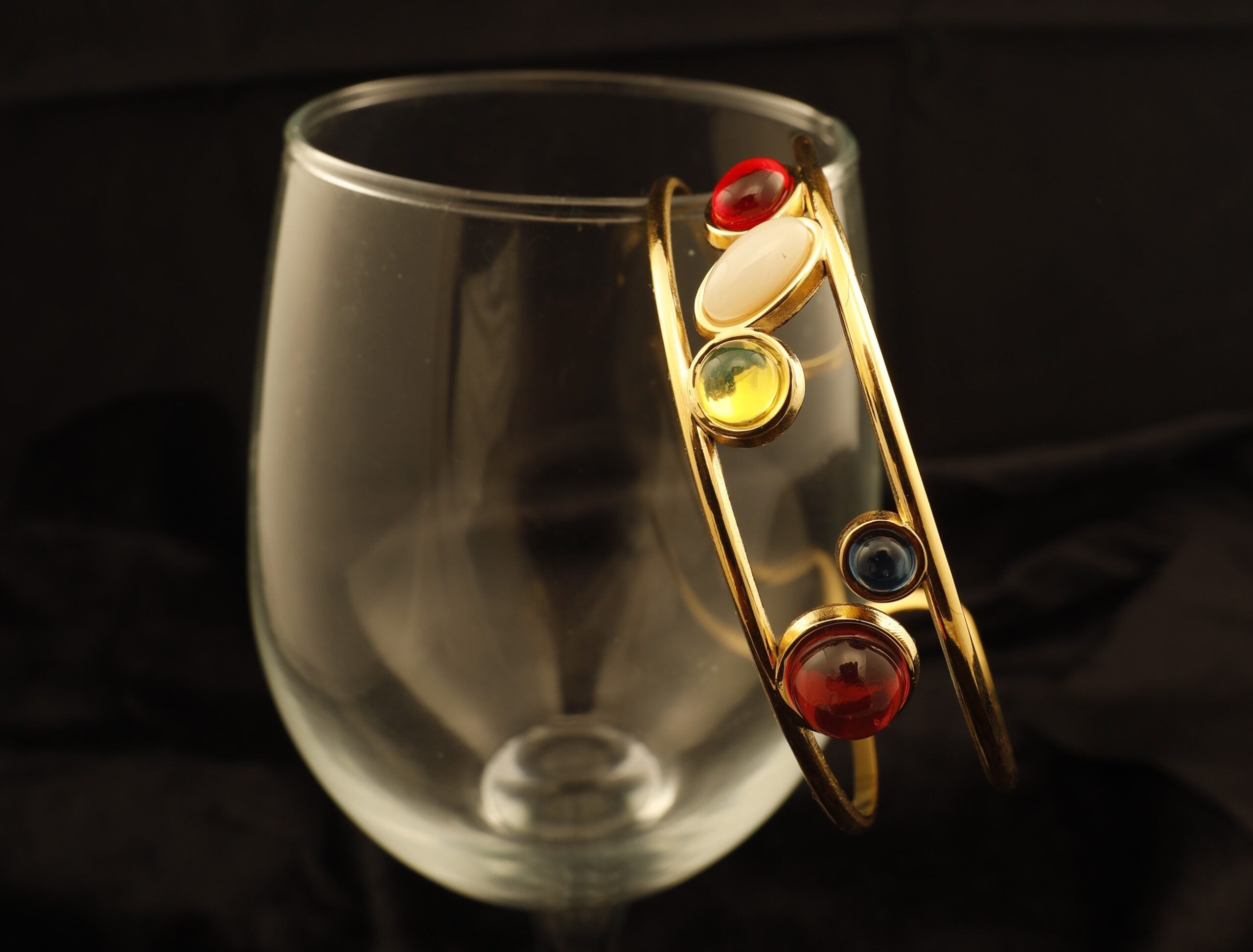 Opulent Gems Cuff Bangle