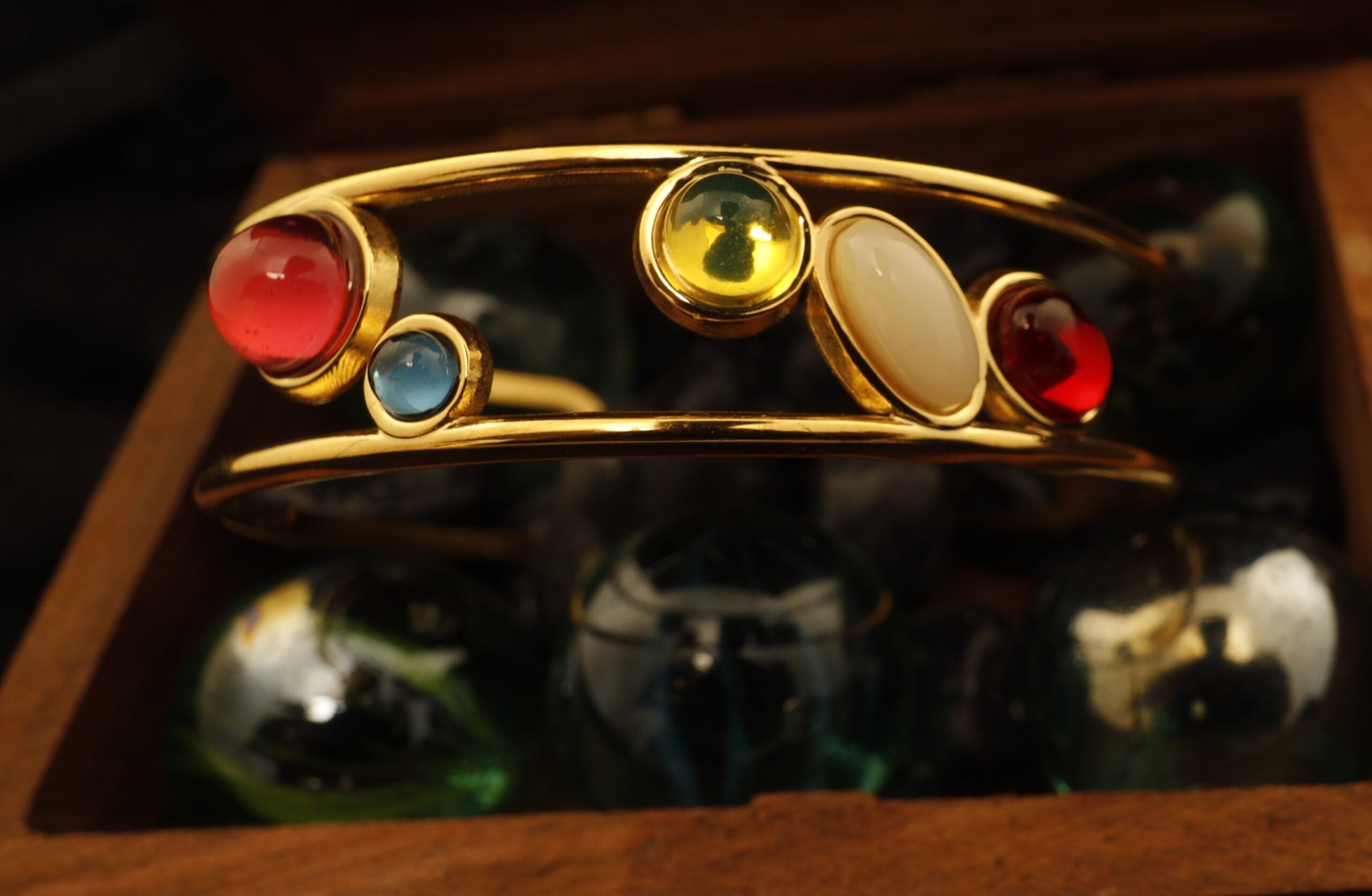 Opulent Gems Cuff Bangle