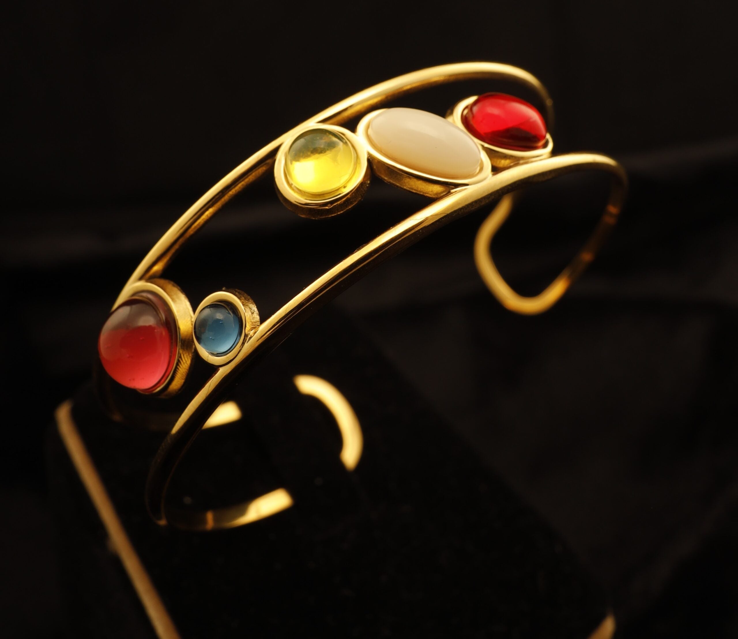Opulent Gems Cuff Bangle
