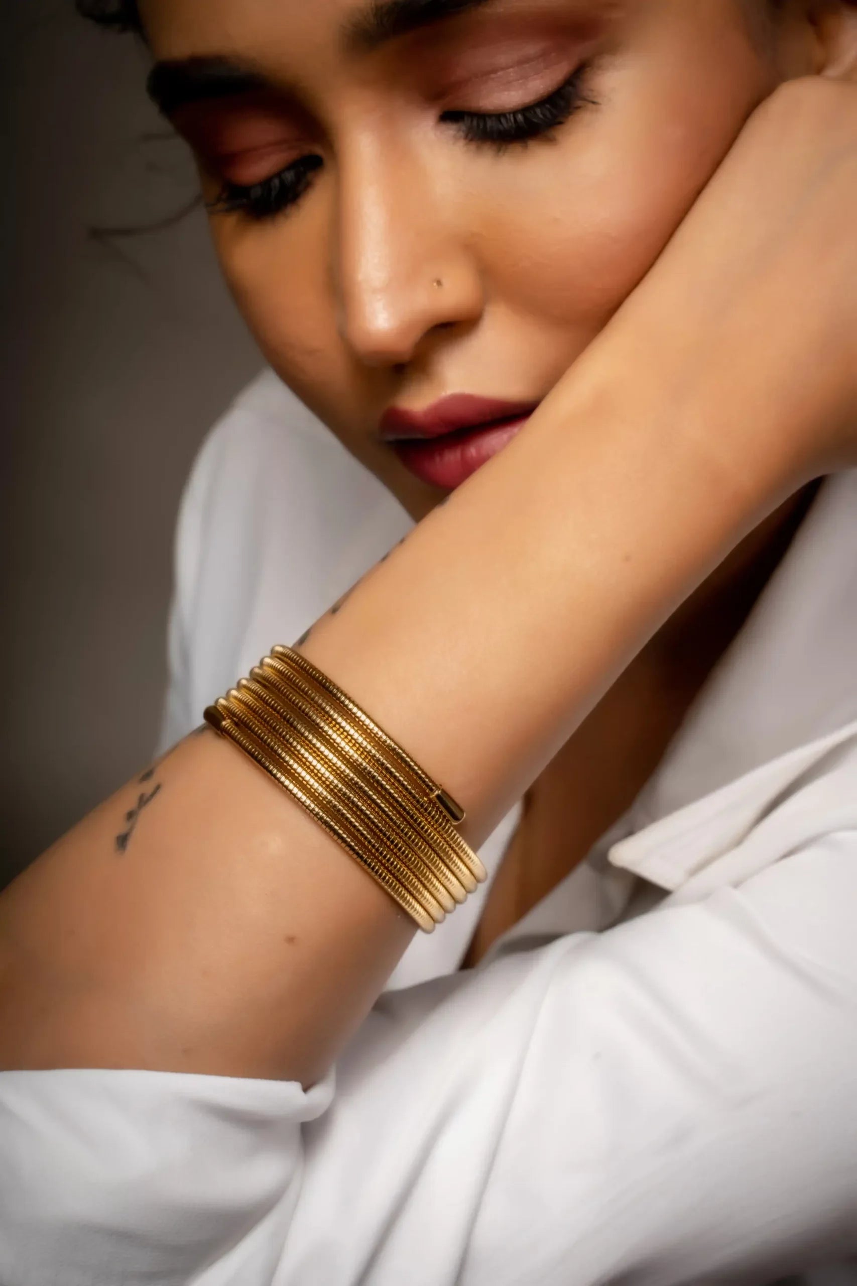 Multi- Layered Winding Spring Bracelet