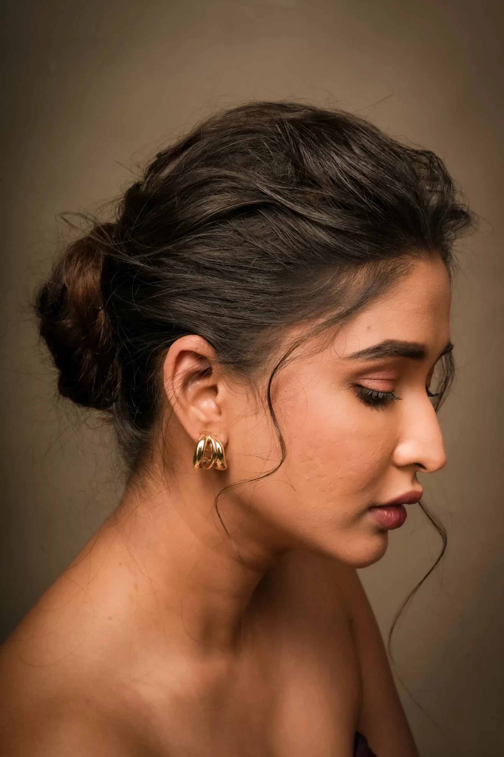 14k gold plated ear studs