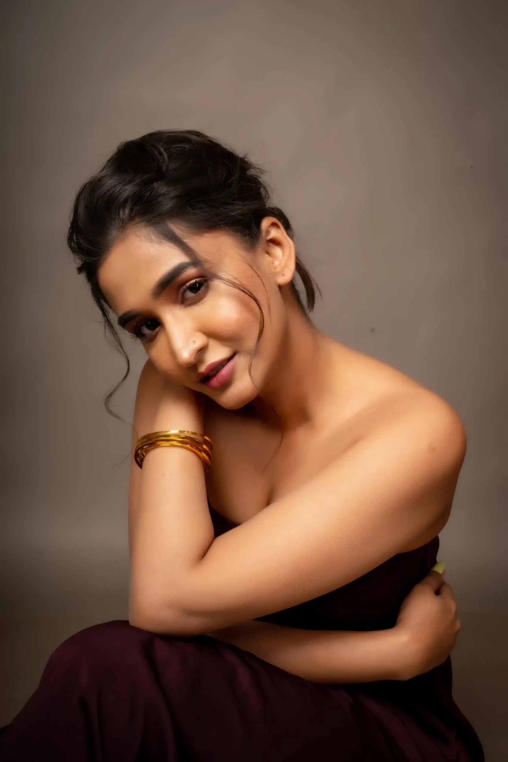 18k gold plated cuff bangle