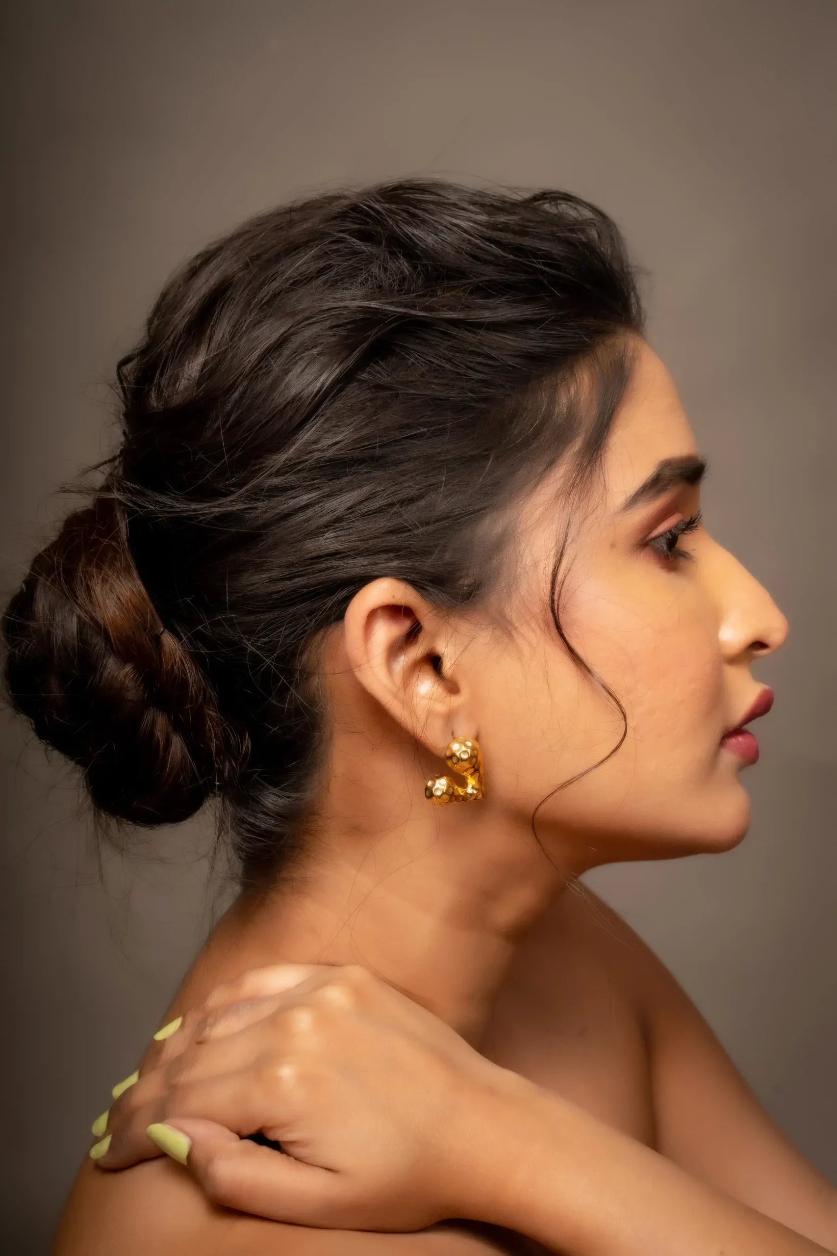 Love Textured Earrings