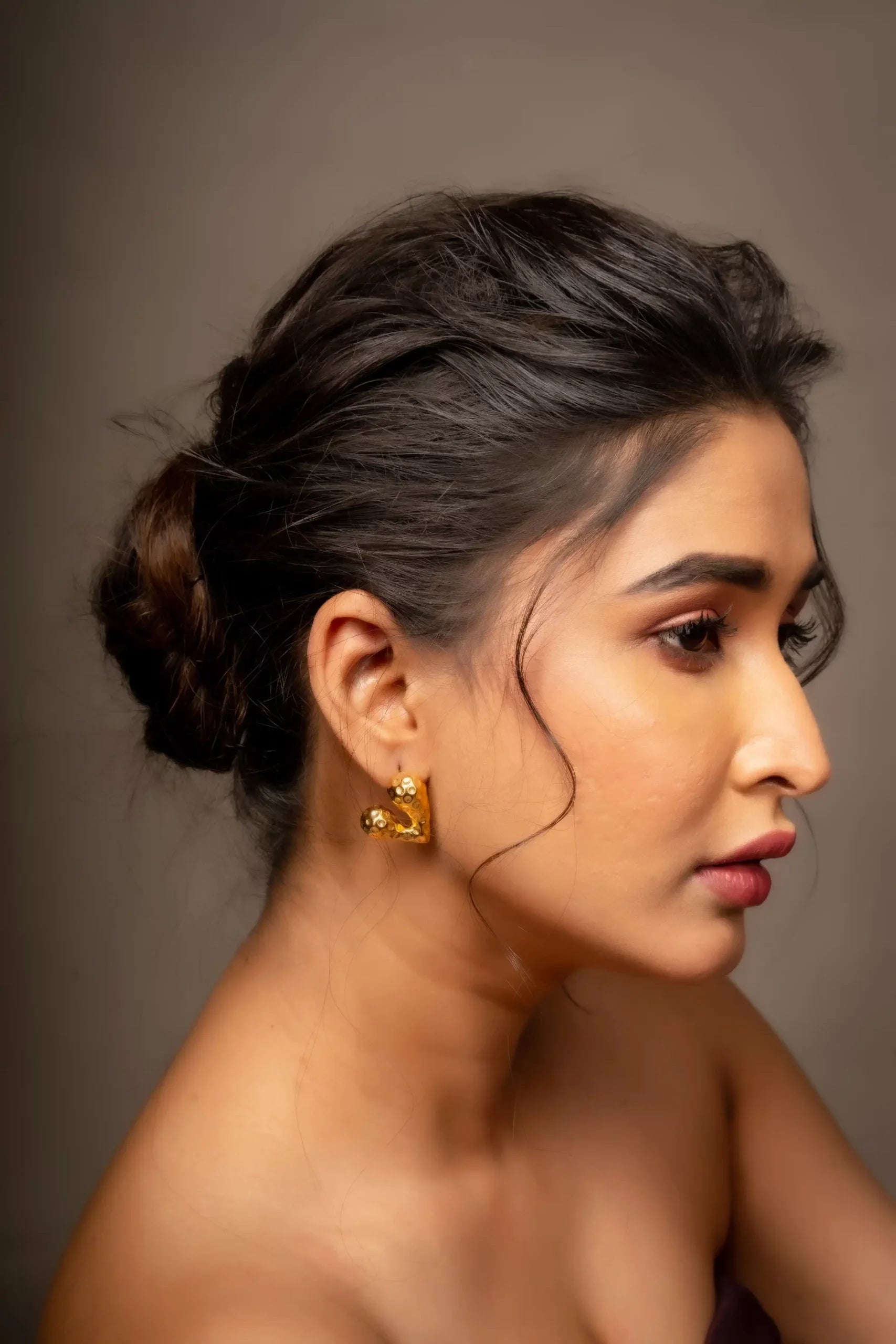 Love Textured Earrings