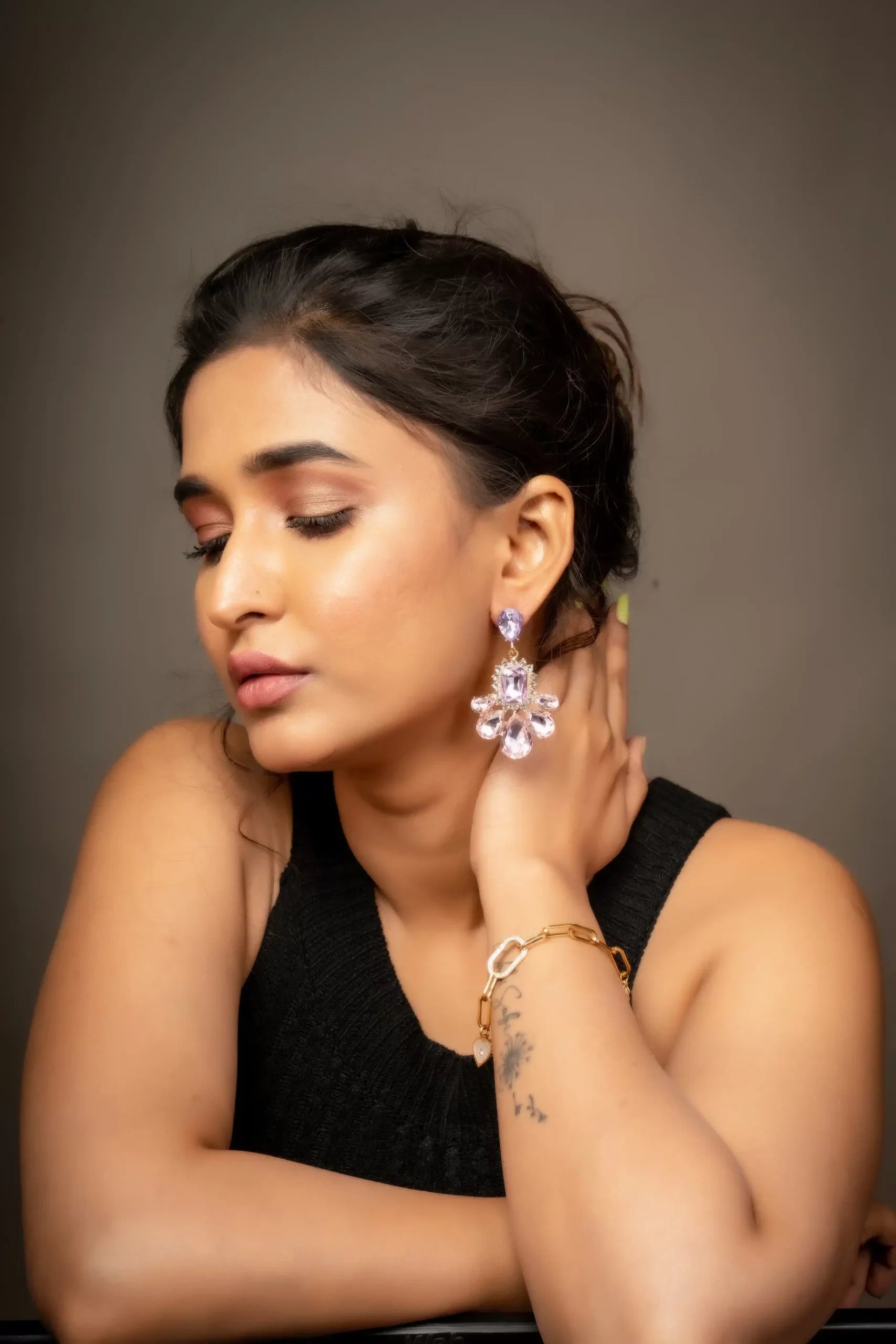 Sparkling Droplet Earrings