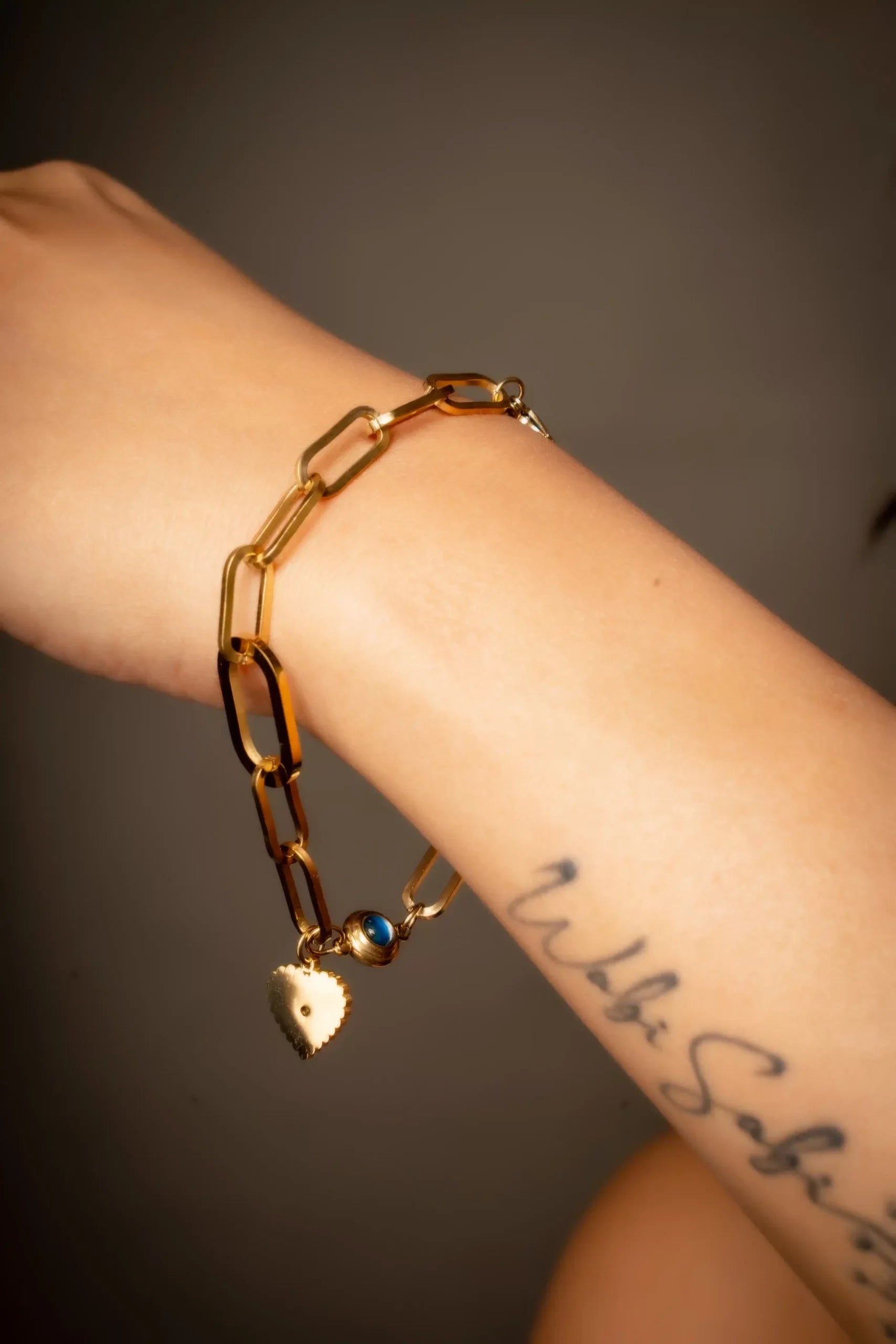 Mother of Pearl Heart Bracelet