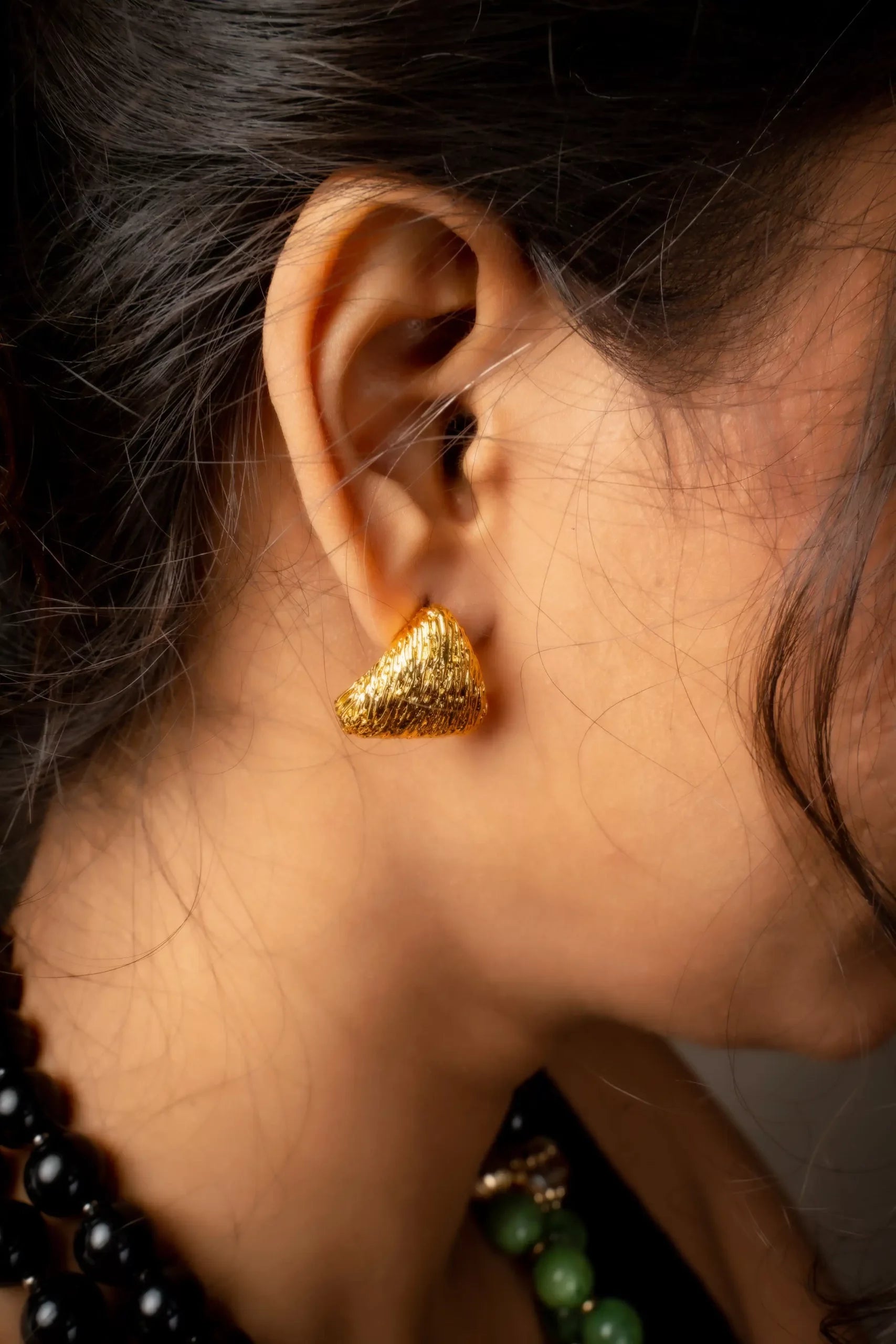 Tringular Textured Earrings