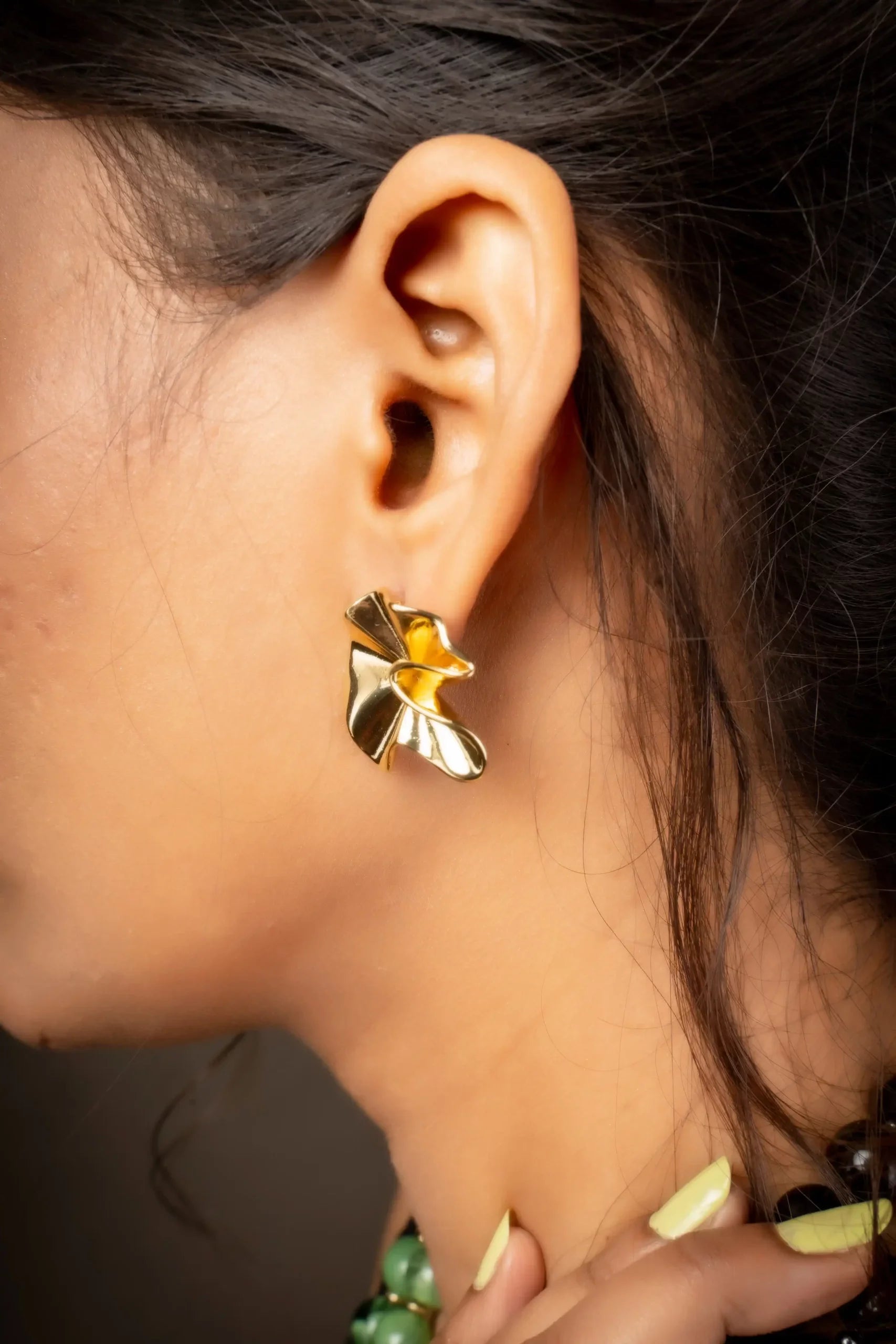 Pleated Earrings