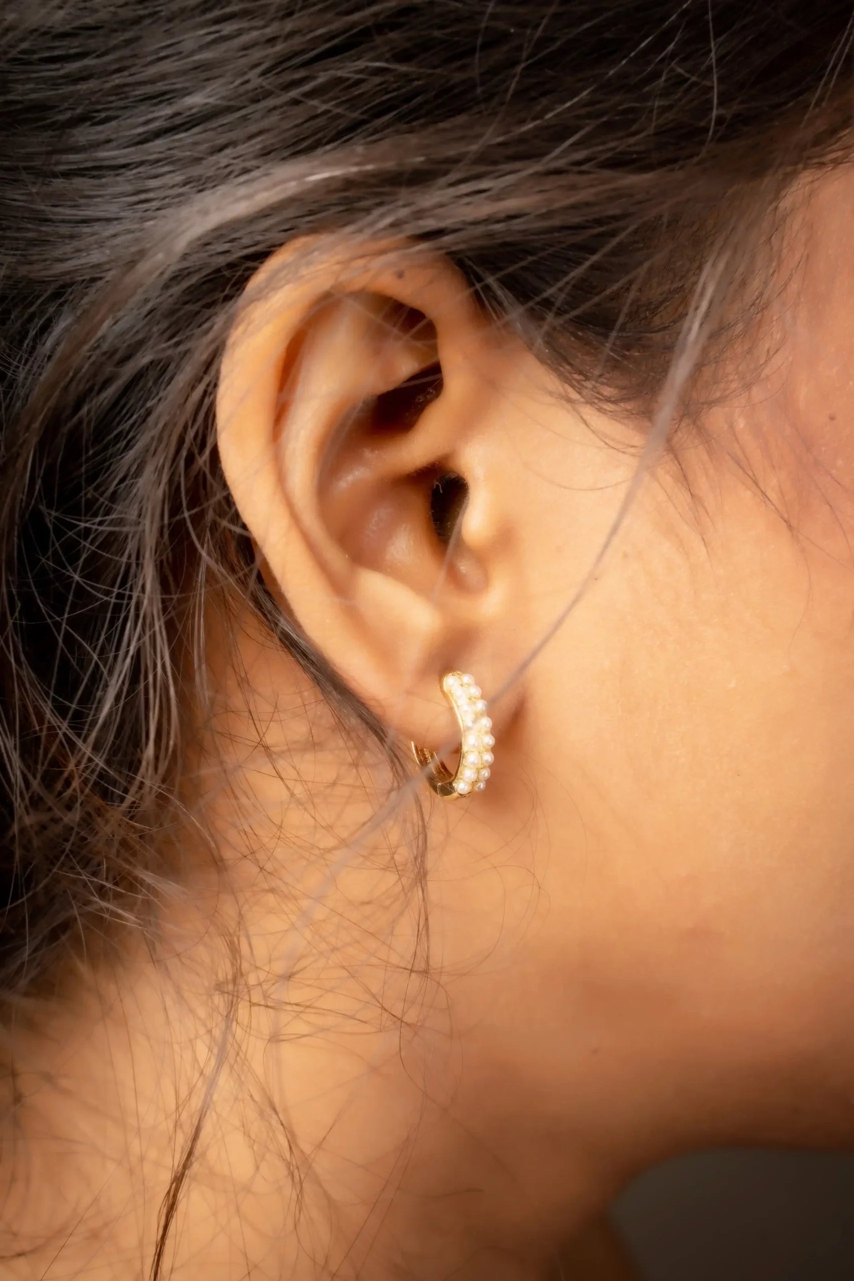 Heart Pearl Earrings