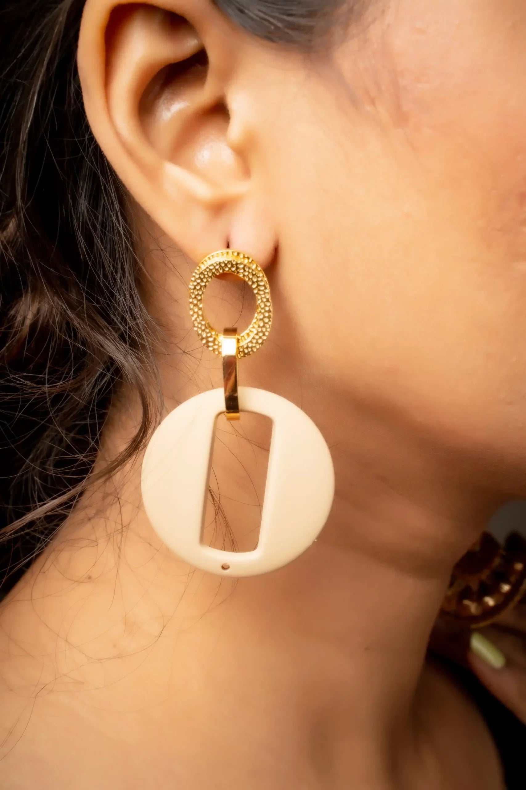 Round Dangler Earrings