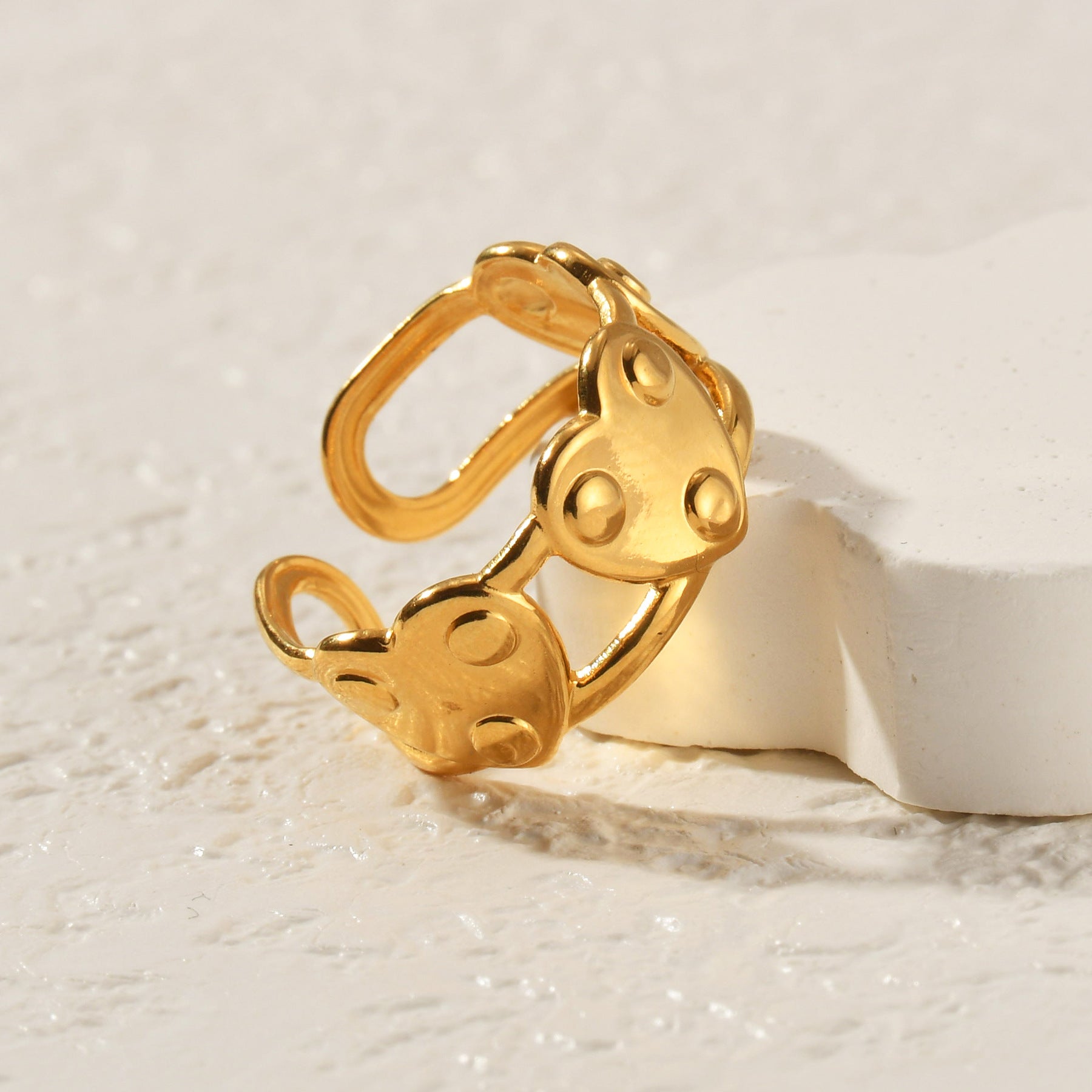 Sara Heart Open Ring