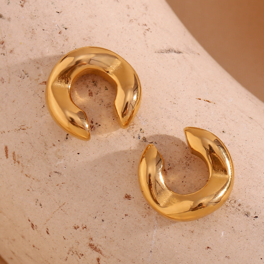 Bold C-Shaped Ear Clips
