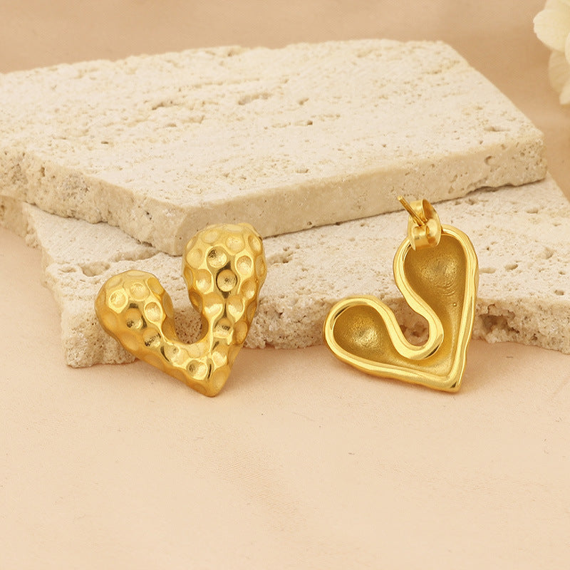 Love Textured Earrings