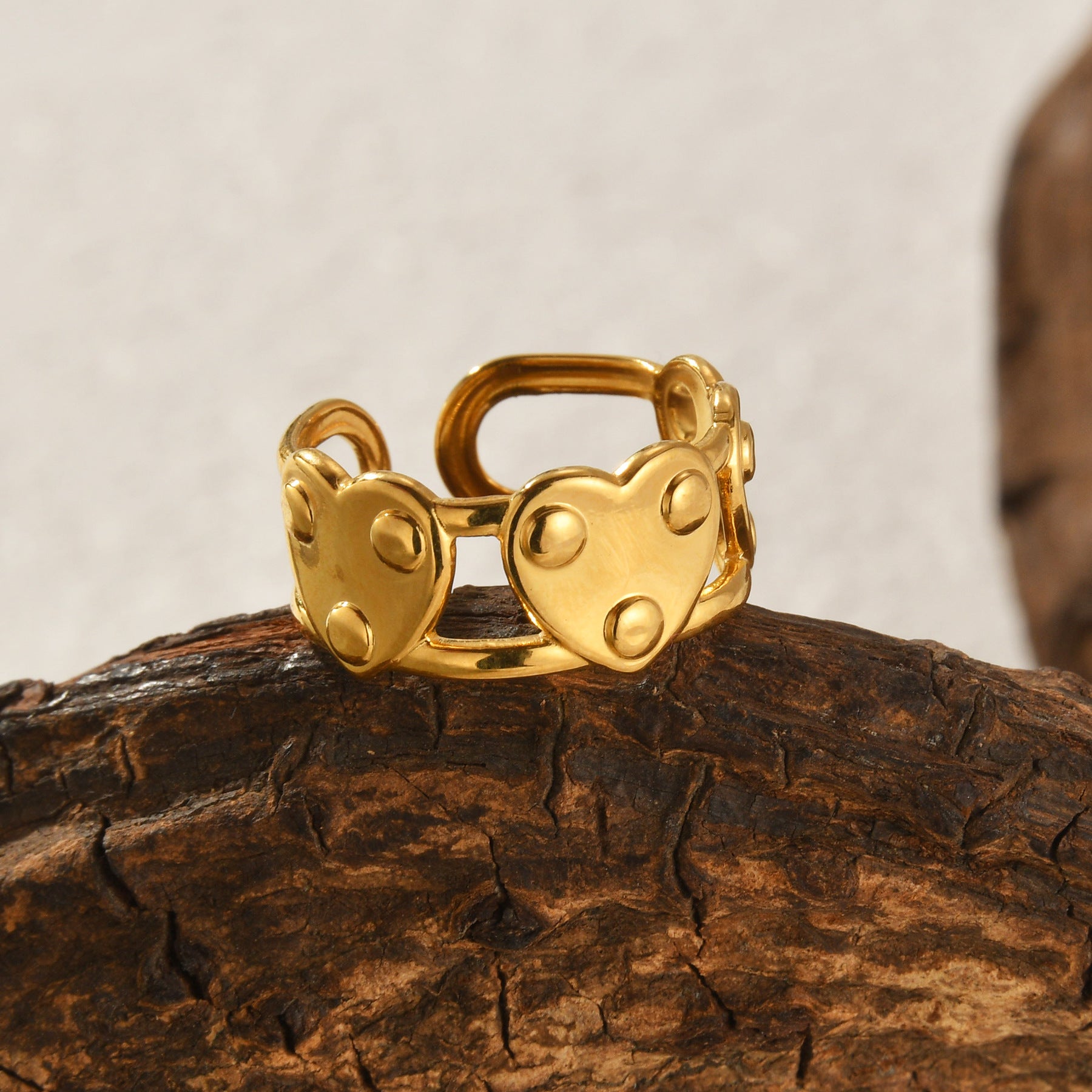 Sara Heart Open Ring