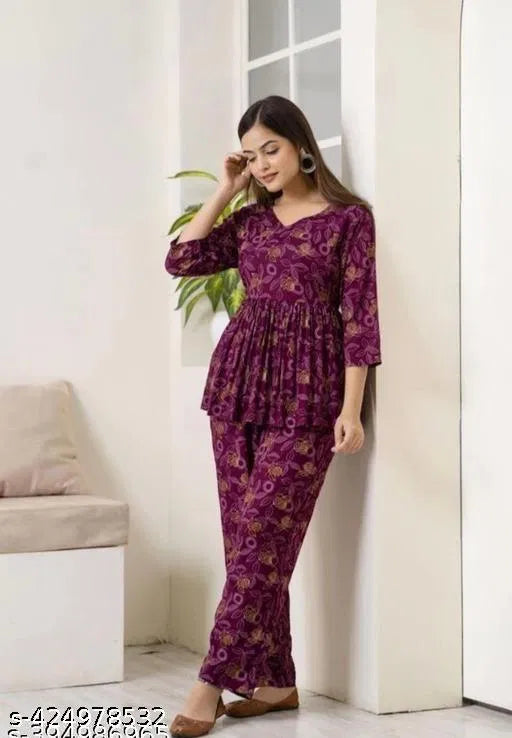 Women's Printed Co-Ord Set