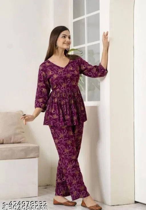 Women's Printed Co-Ord Set